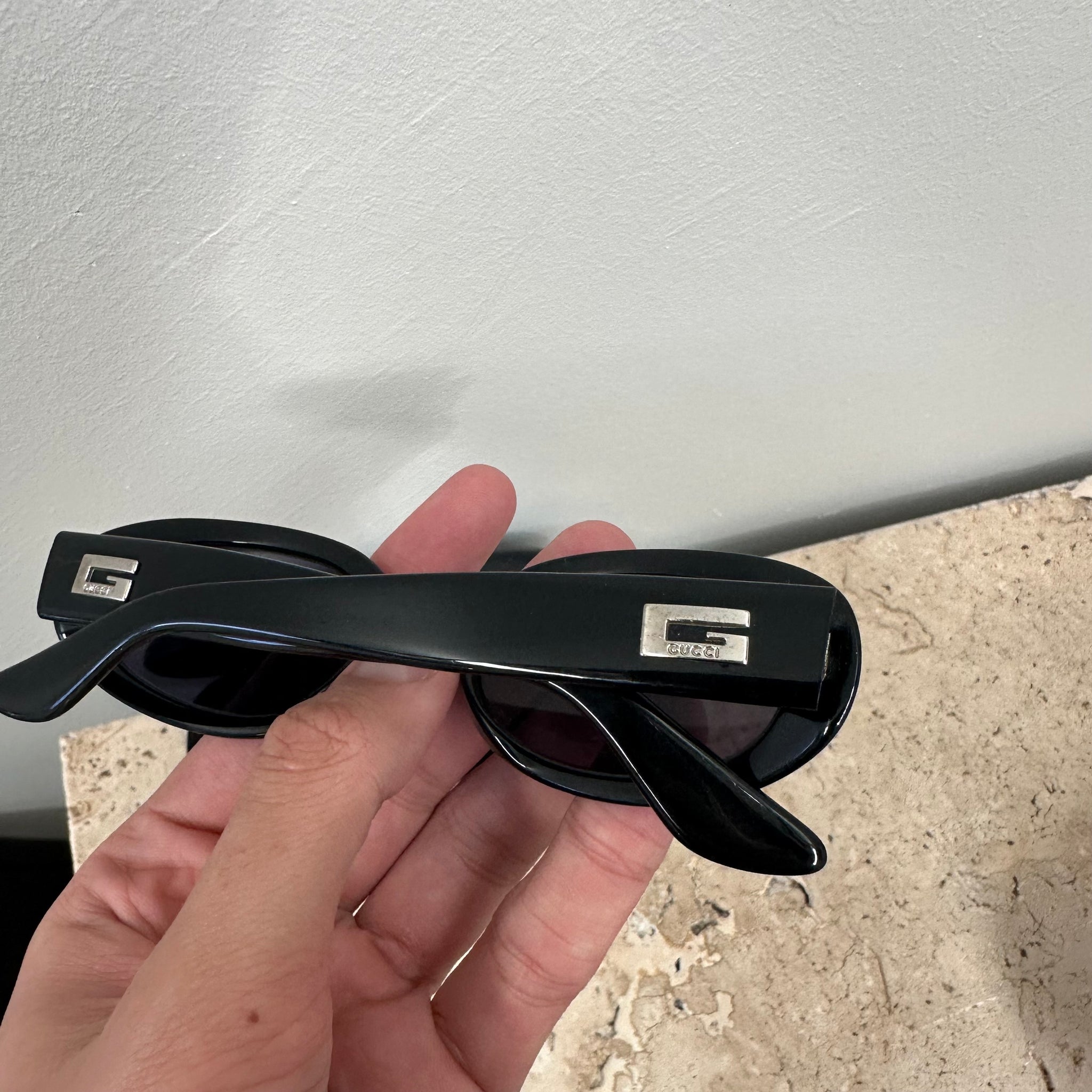 Gucci Vintage Round Frame “G” Logo Sunglasses
