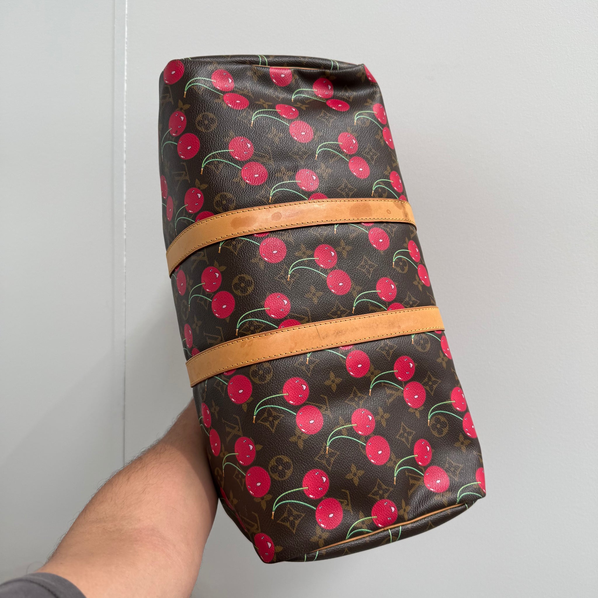 Louis Vuitton Takashi Murakami Keepall Cherry 45