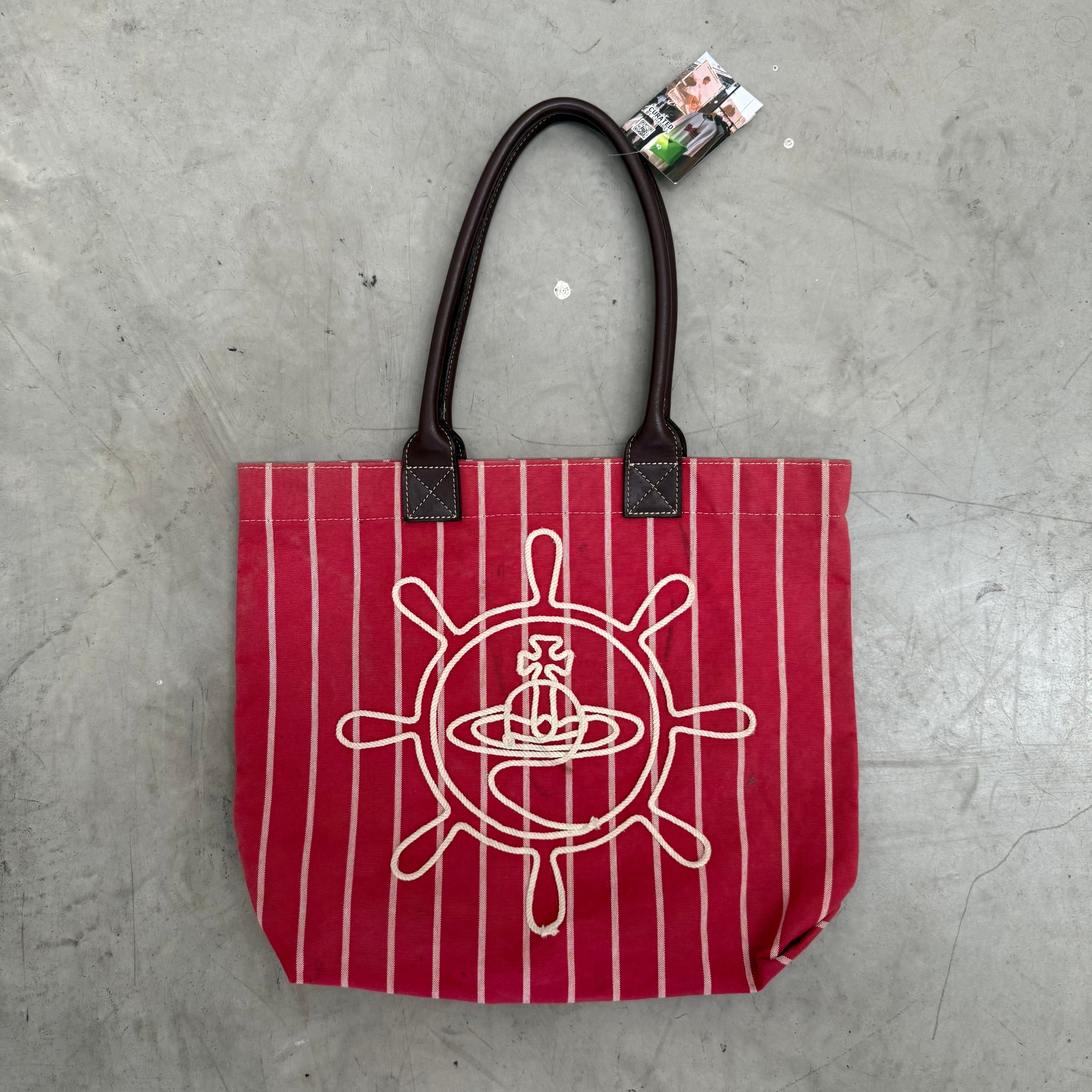 Vivienne Westwood Rope Orb Stripe Tote Bag