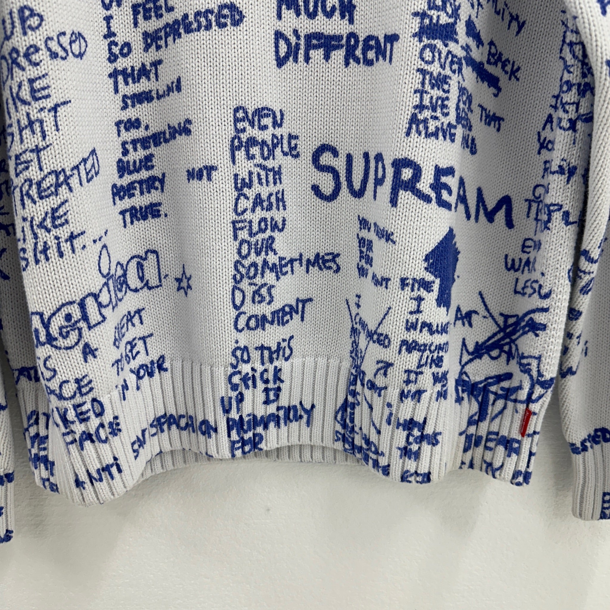 Supreme Gonz Poem Sweater White Size M