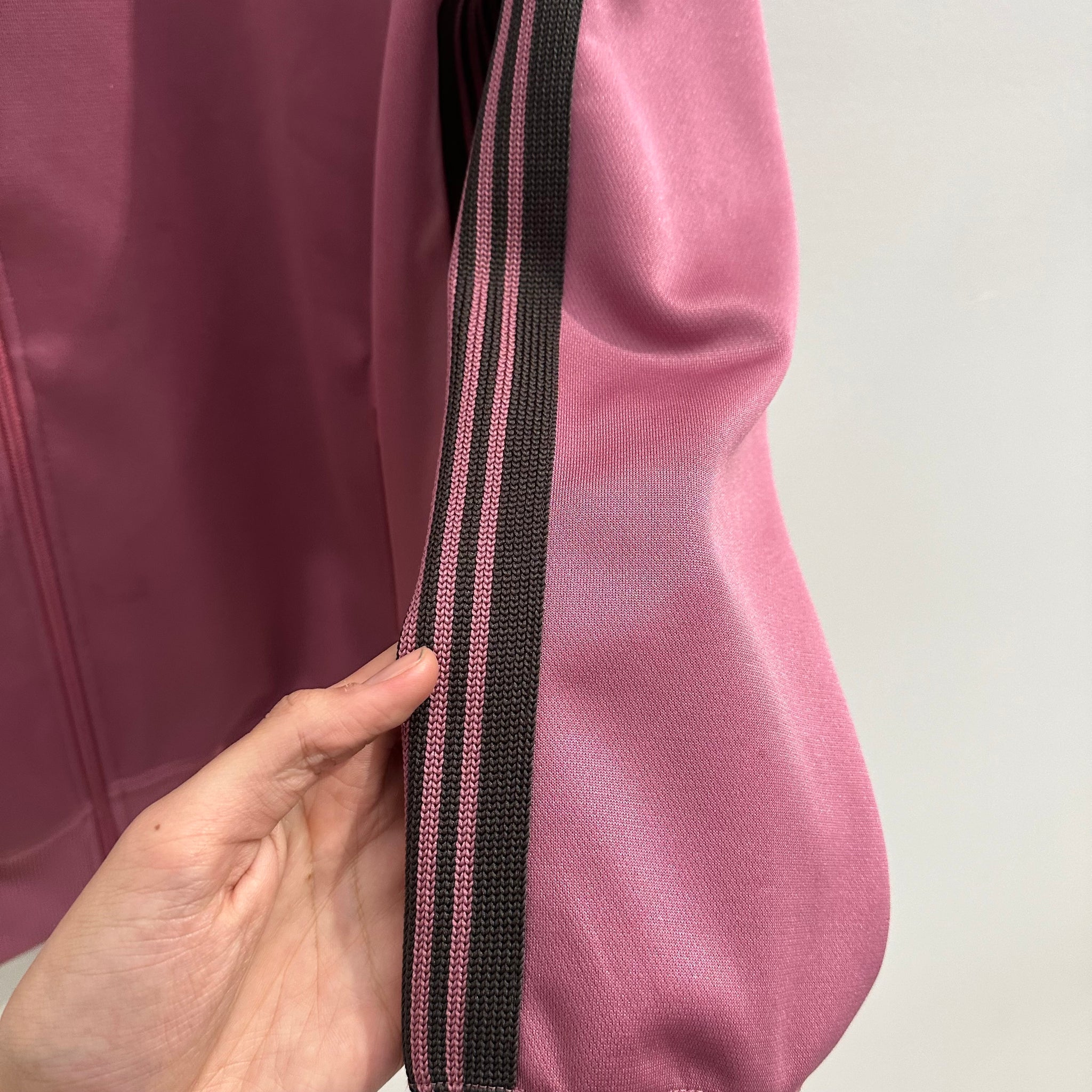 Needles Poly Smooth Track Jacket Pink/Brown (Size L)