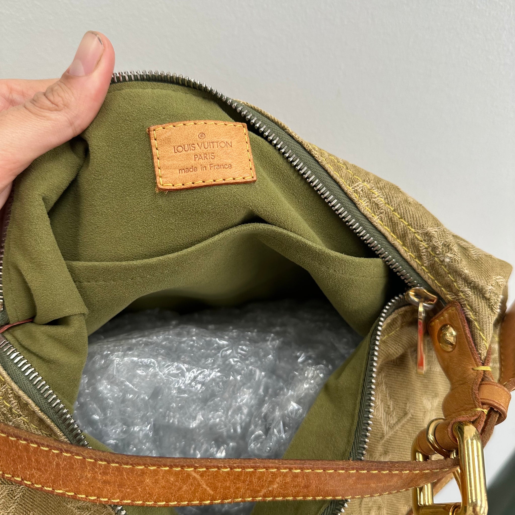 Louis Vuitton Denim Baggy GM Lichen Green