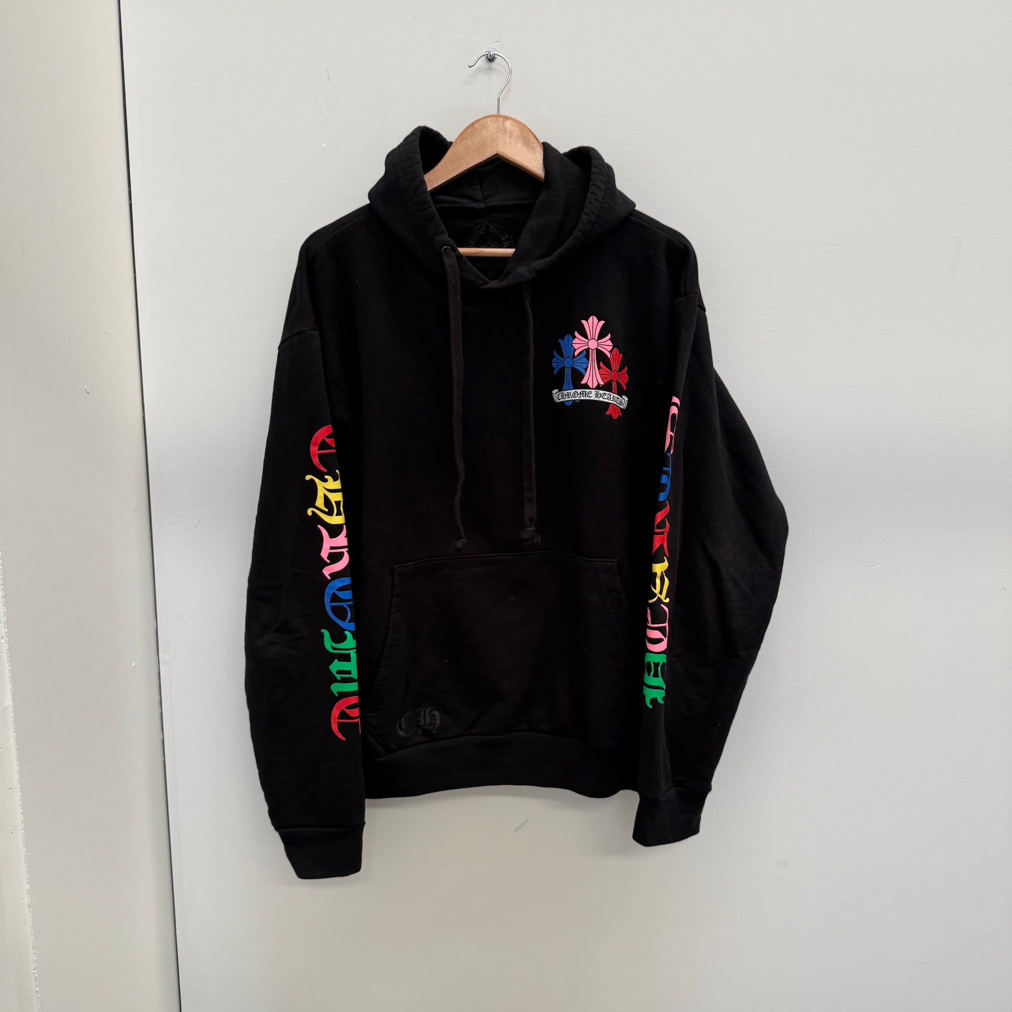 Chrome Hearts Multi Color Cross Cemetery Hoodie (Size XL)