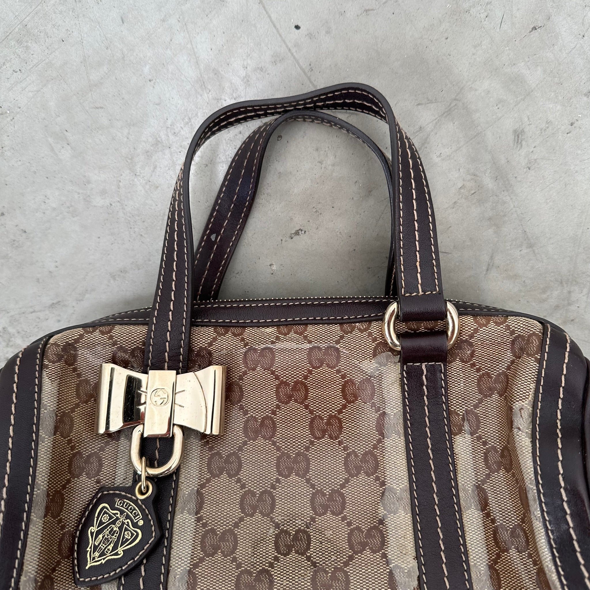 Gucci GG Crystal Beige Hand Bag