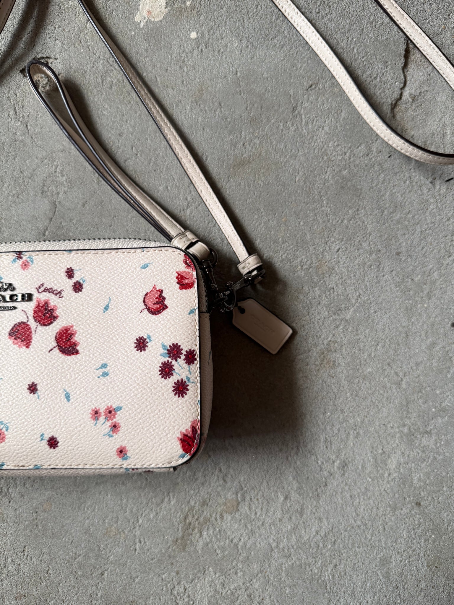 Coach Flower Kira Crossbody Bag White – Curated by Charbel