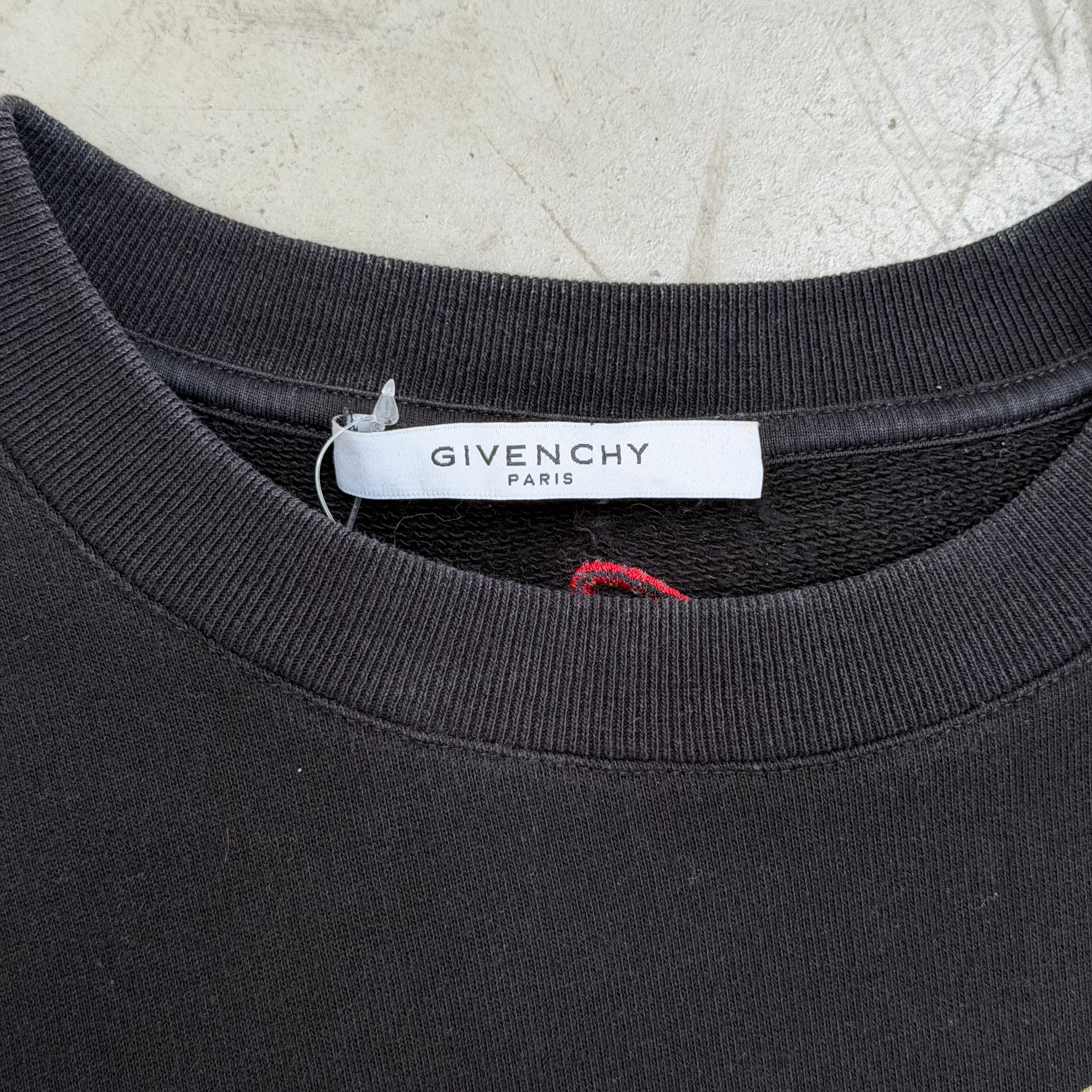 Givenchy SS20 Lion Logo Black Crewneck (Size L)