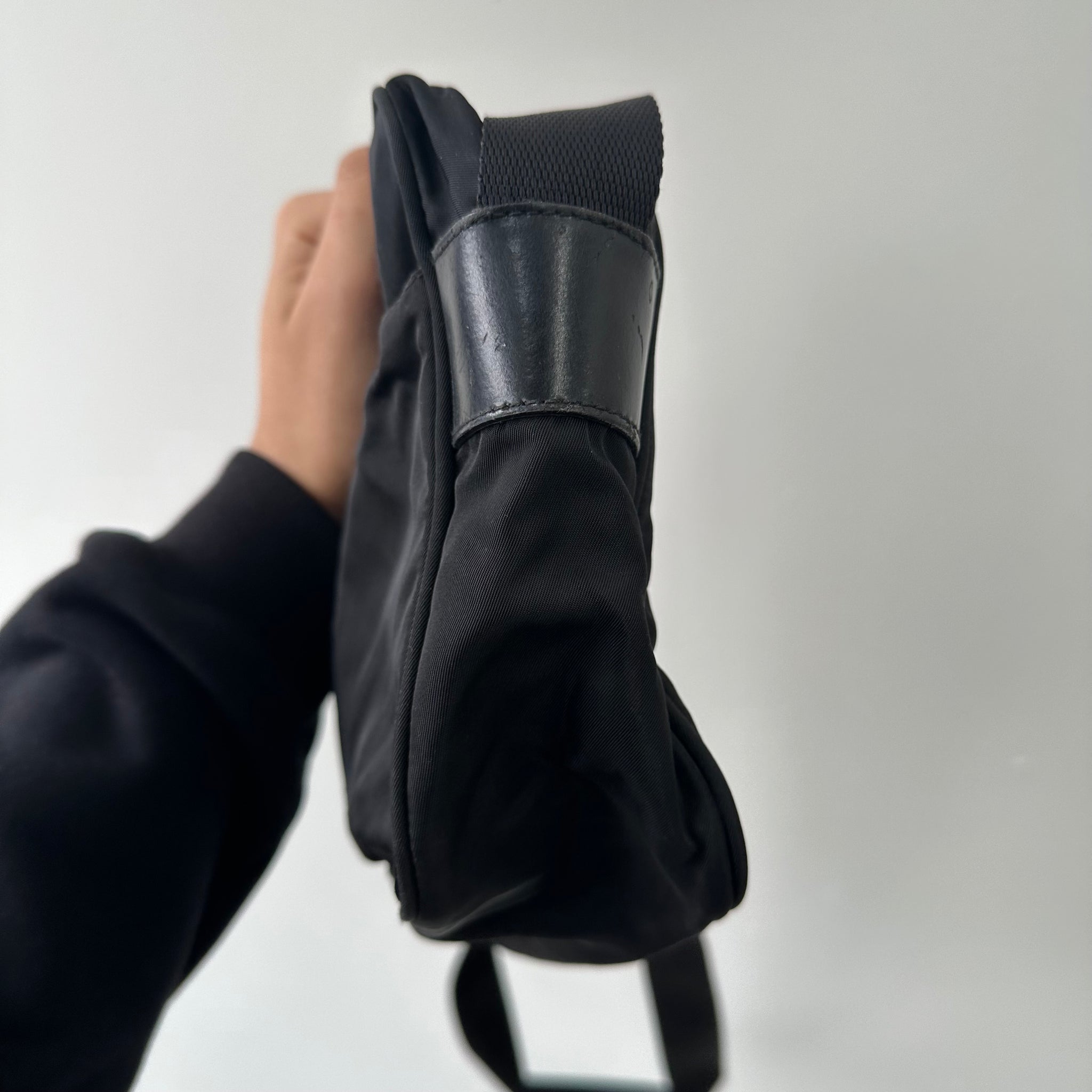 Prada Cross Body Messenger Bag Black