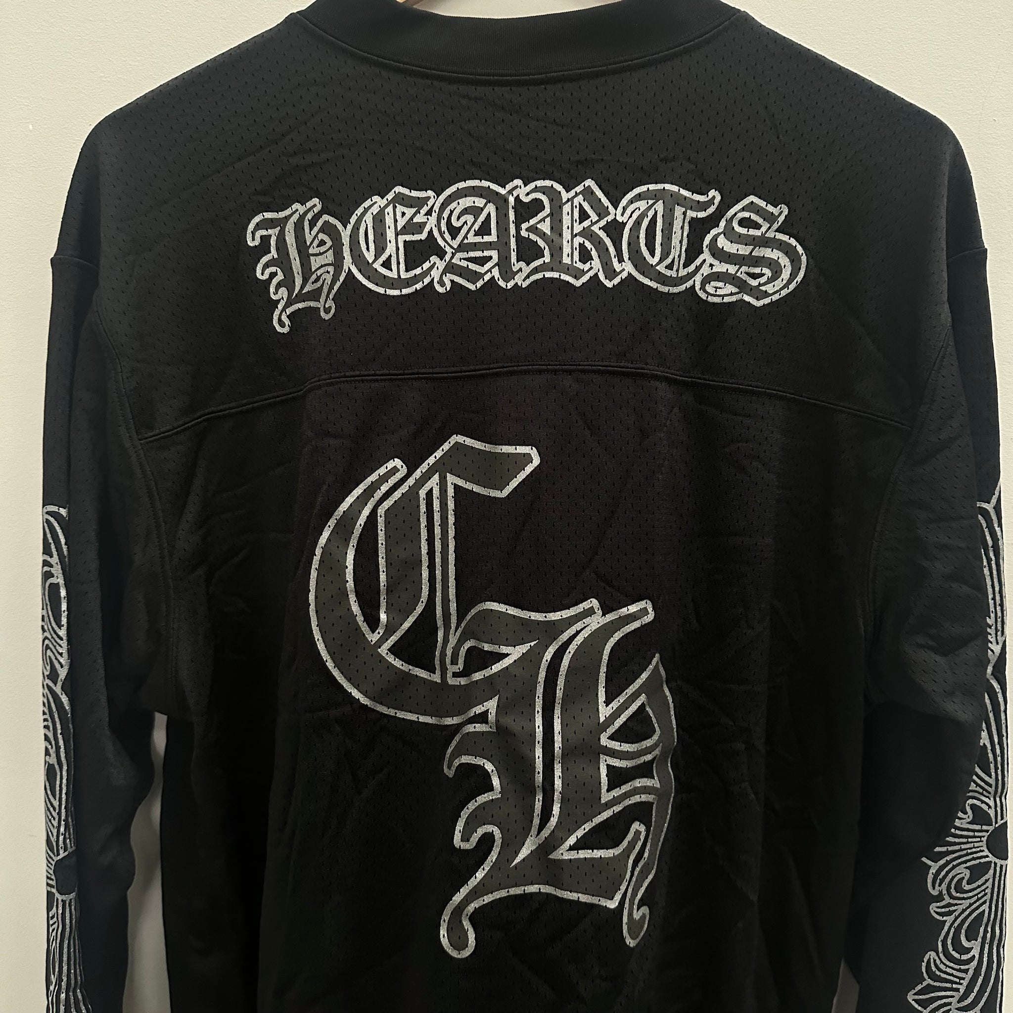 Chrome Hearts Stadium Mesh L/S Black Jersey Size M