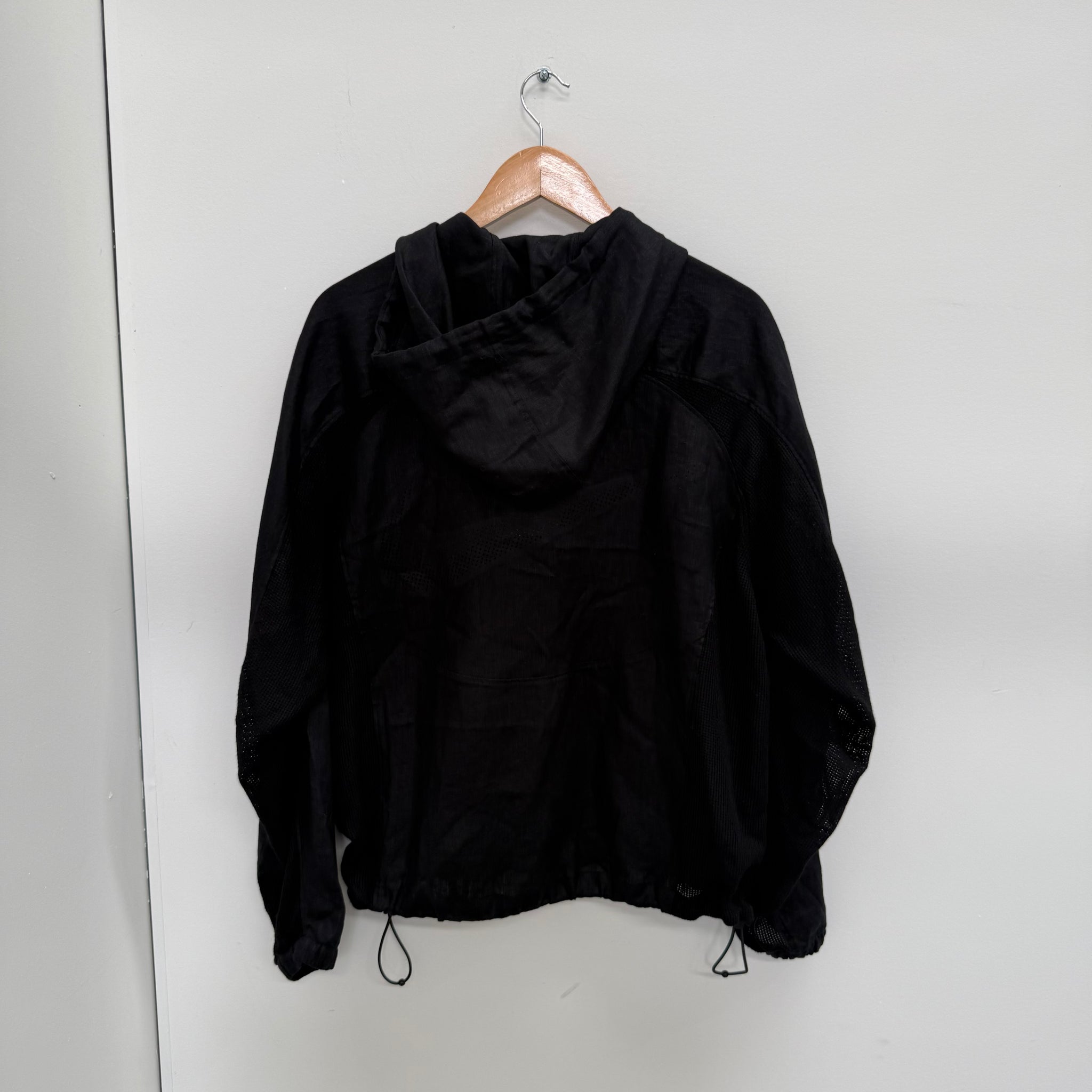 Nike Stussy Nylon Linen Shell Jacket Black (Size M)