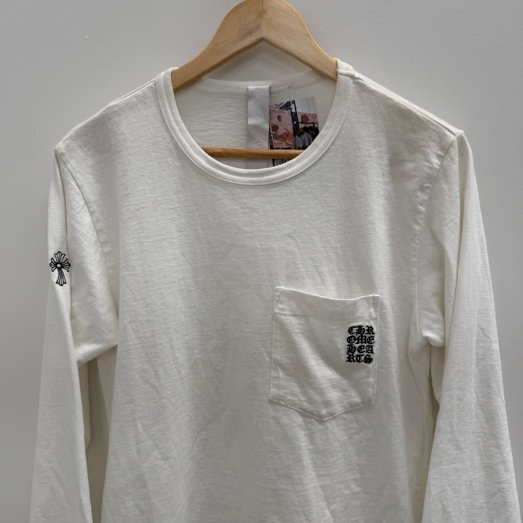 Chrome Hearts Embroidered Pocket Logo Long Sleeve (Size XS)