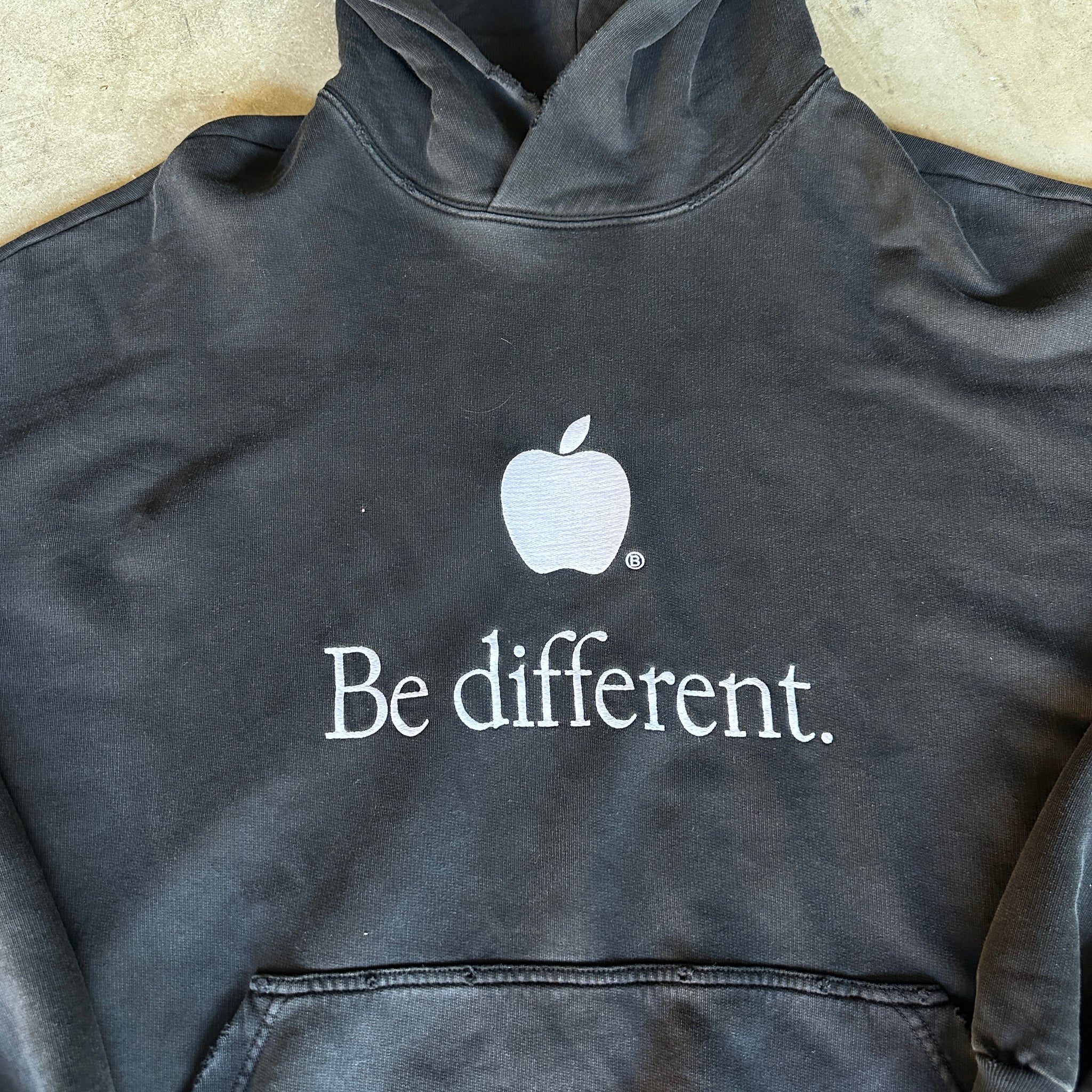 Balenciaga Be Different Apple Logo Hoodie (fits L-XL)