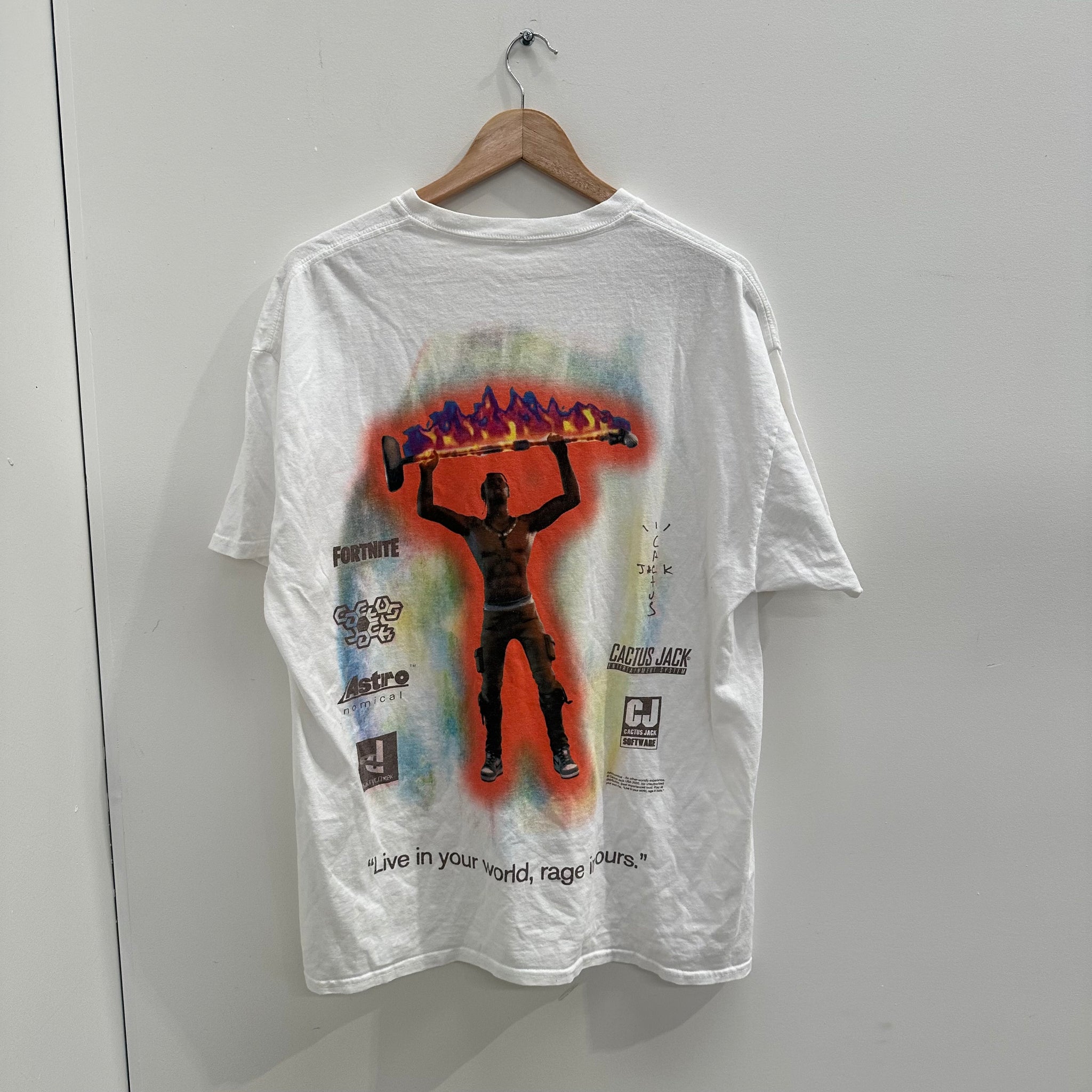 Travis Scott x Fortnite The Scotts Rage Emote T-Shirt (Size L)