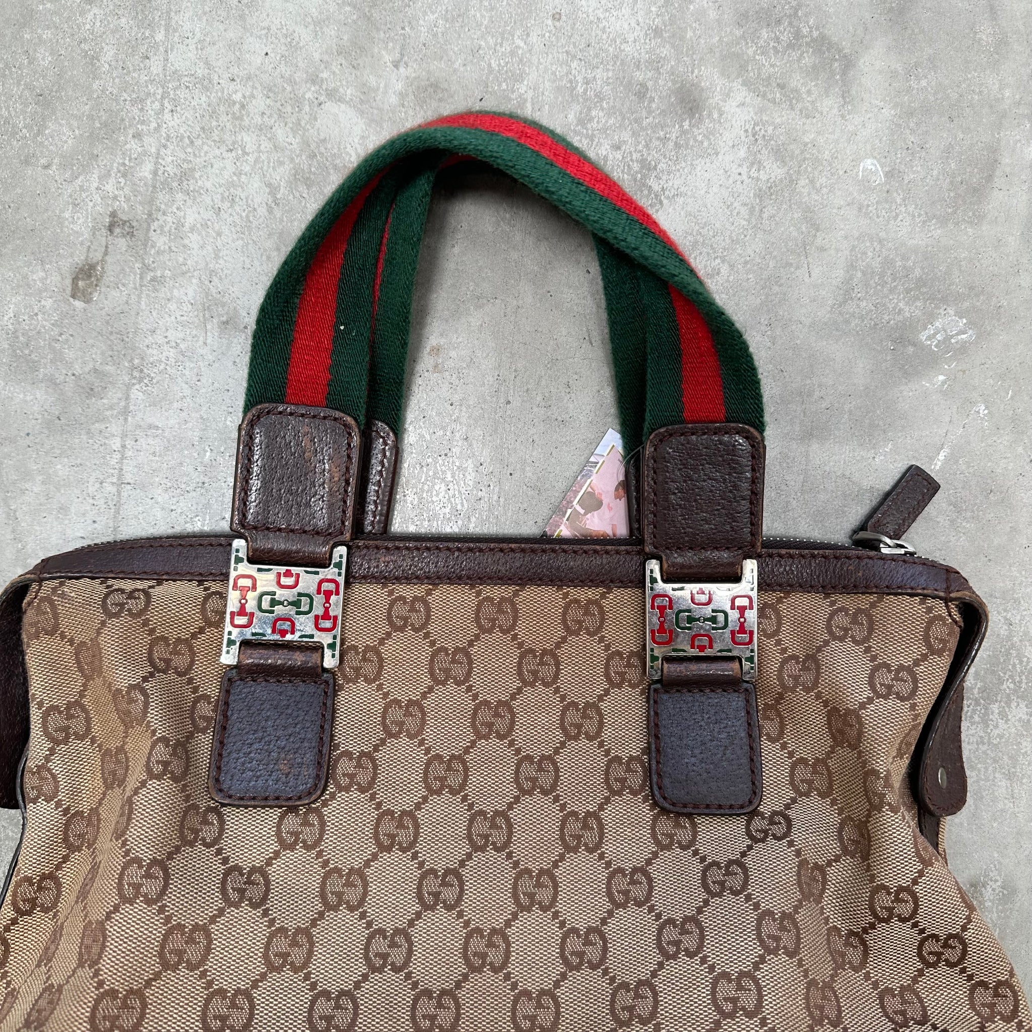 Gucci Stripe Handle Mini Hand Bag