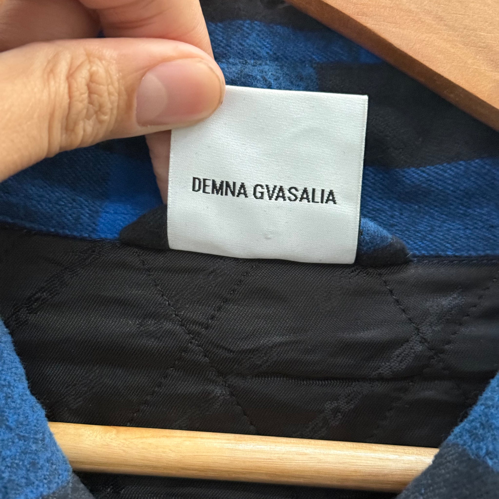 Vetements Blue Oversized Flannel SS18 Shirt (fits L-XL)