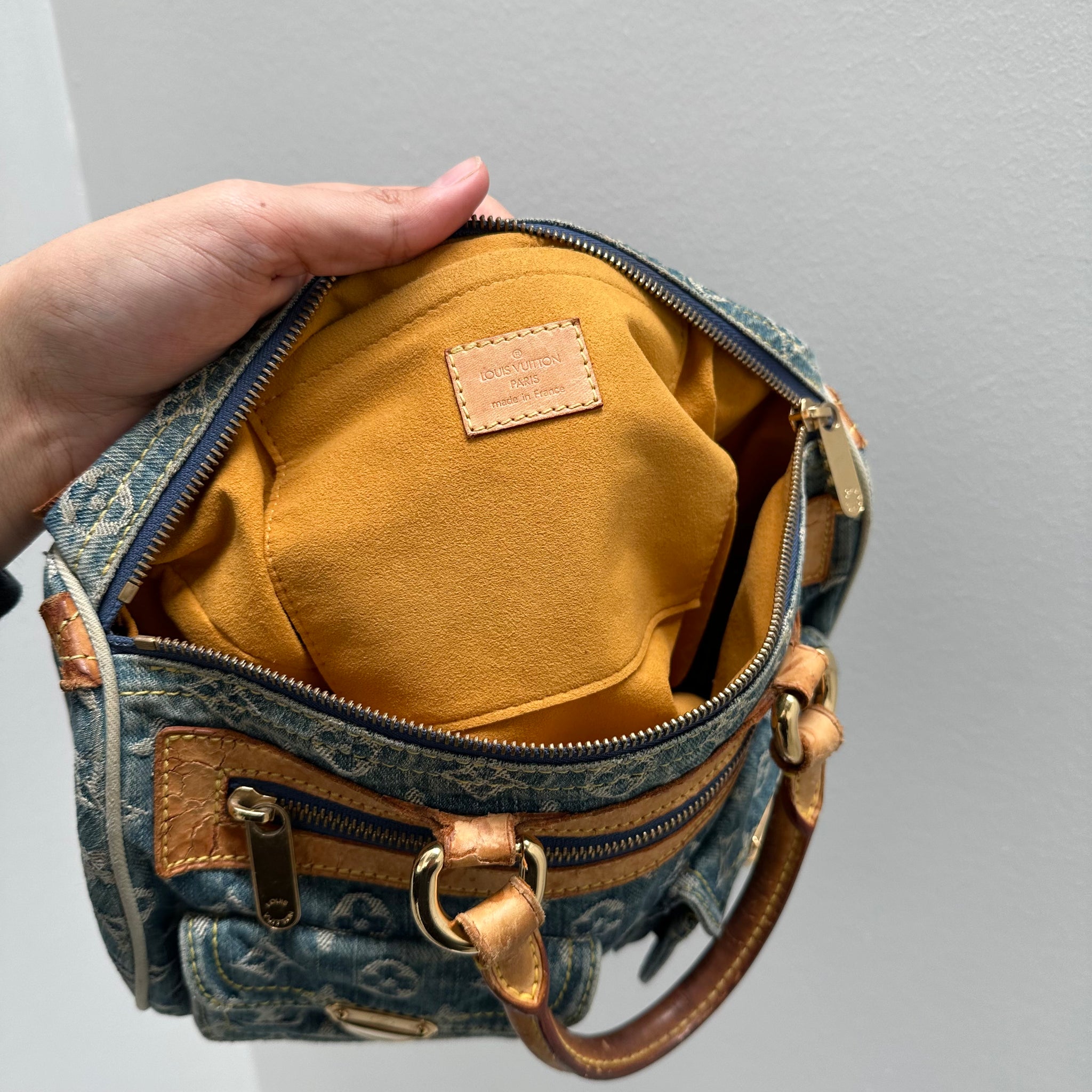 Louis Vuitton Monogram Denim Neo Speedy Blue