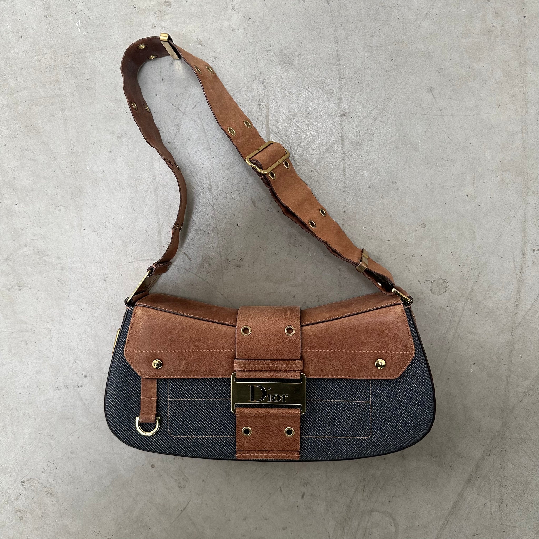 Christian Dior Denim Street Chic Columbus Bag