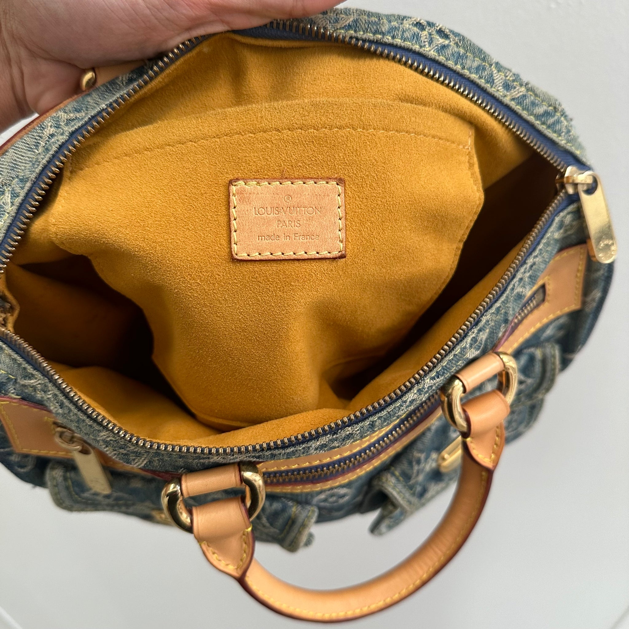 Louis Vuitton Monogram Denim Neo Speedy Blue