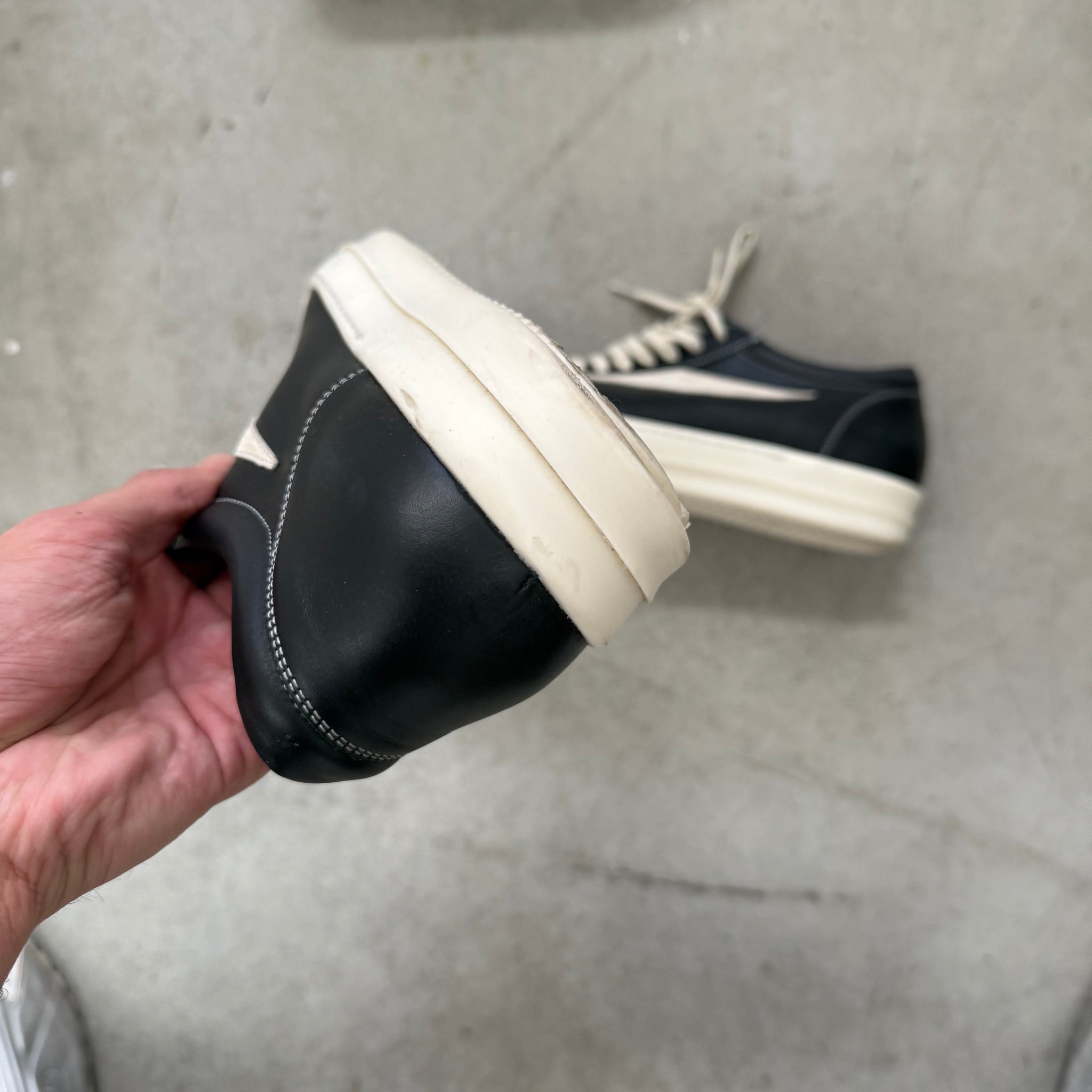 Rick Owens Black Vintage Sneakers (EU46)