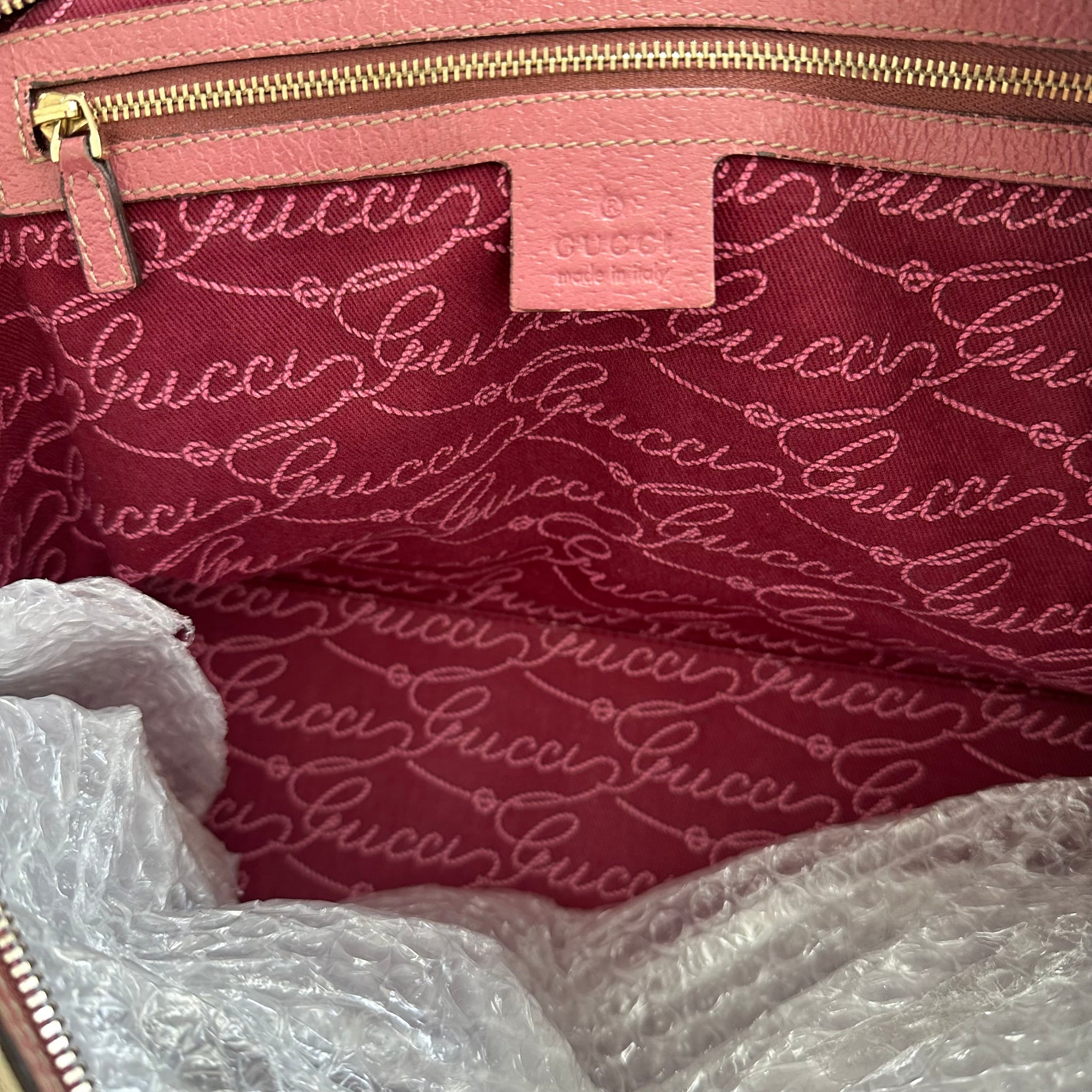Gucci GG Print Charmy Handle Bag