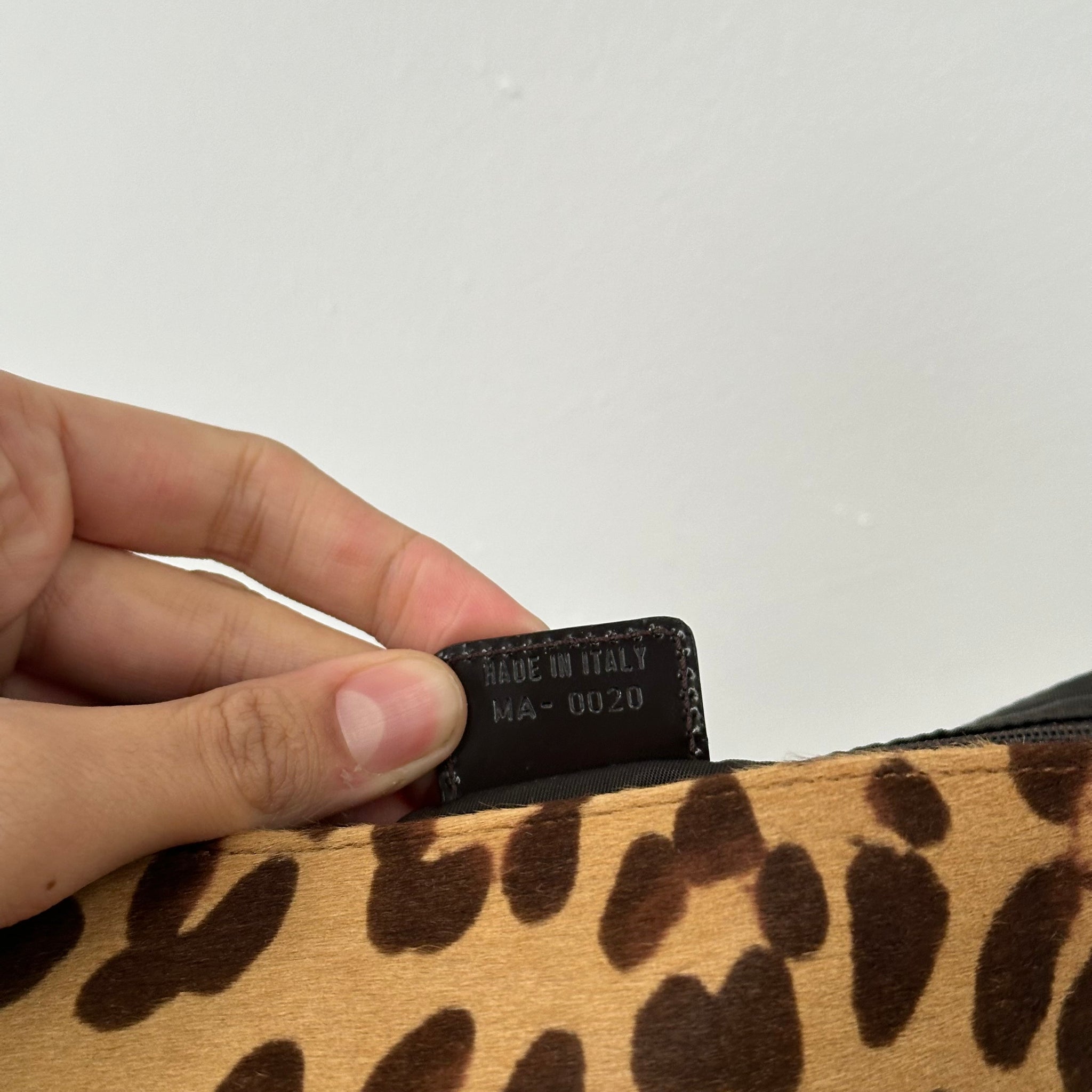 Dior Vintage Leopard Print Pony Hair Malice Bag (2000)