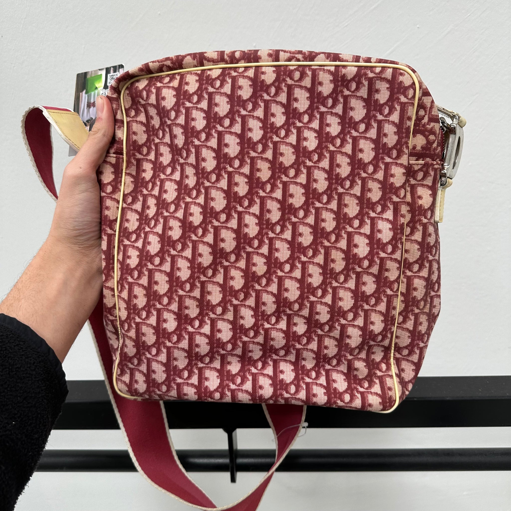 Dior Oblique Trotter Crossbody Bag Red