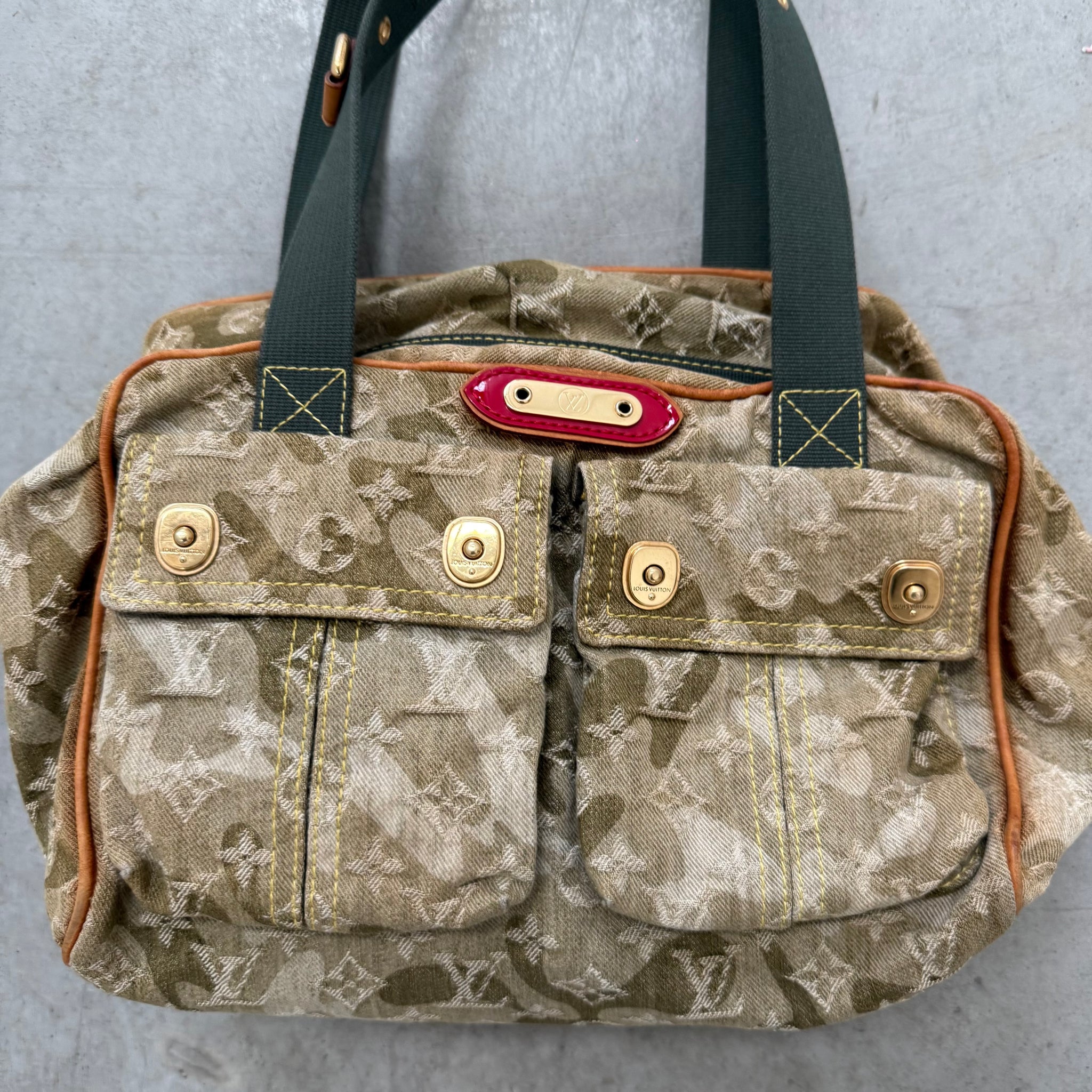 Louis Vuitton Takashi Murakami Denim Monogramouflage Jasmine Shoulder Bag