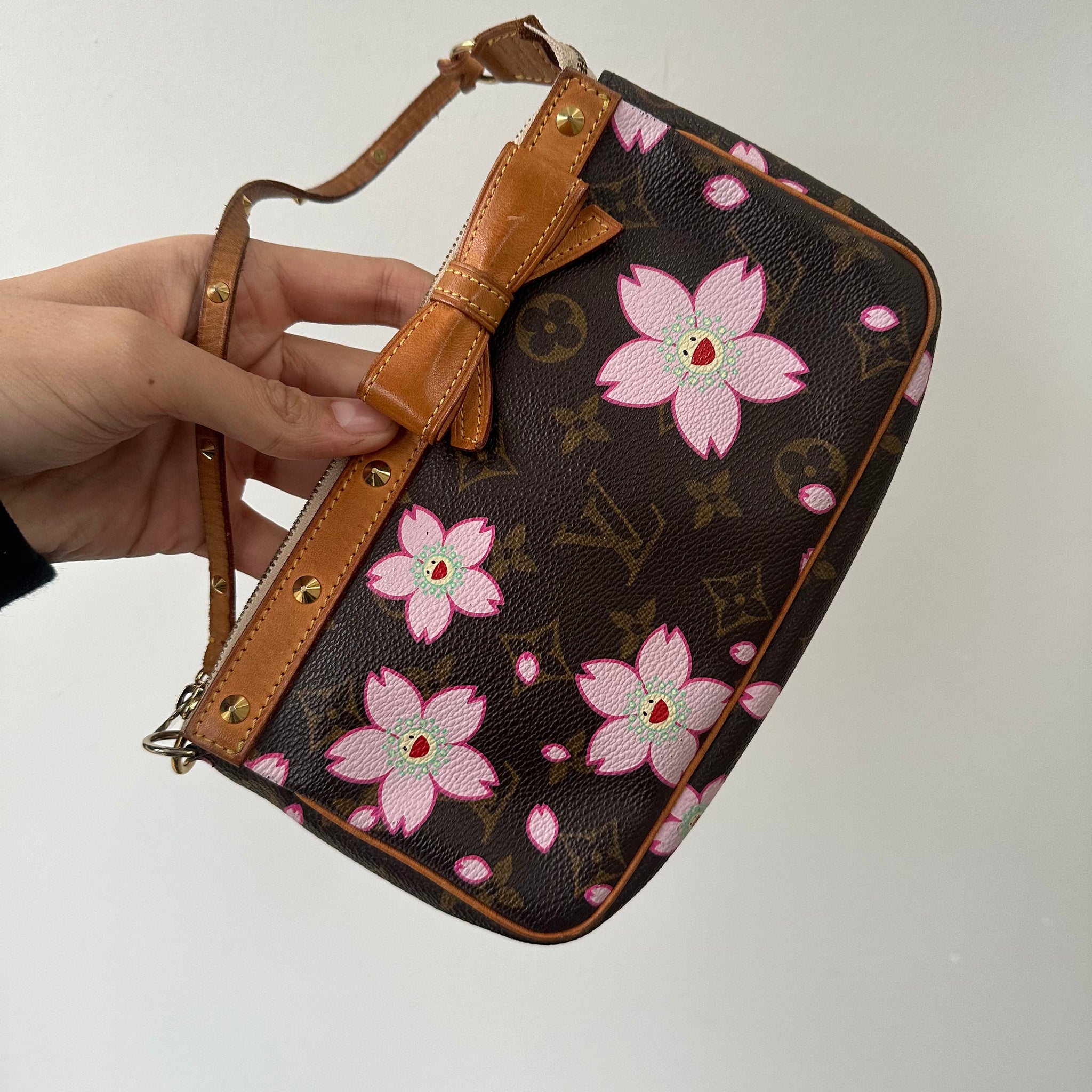 Louis Vuitton Takashi Murakami Cherry Blossom Pochette Accessories Bag