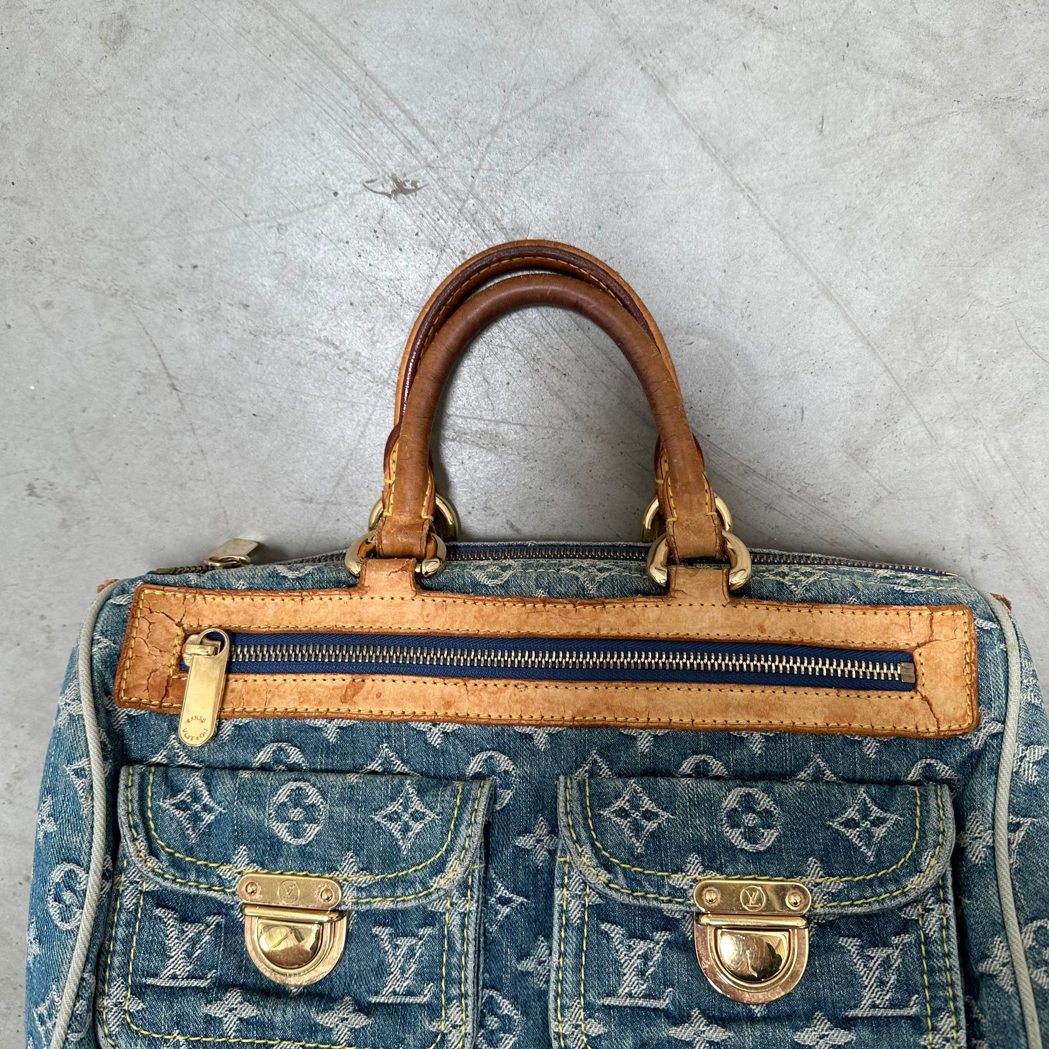 Louis Vuitton Monogram Denim Neo Speedy Blue