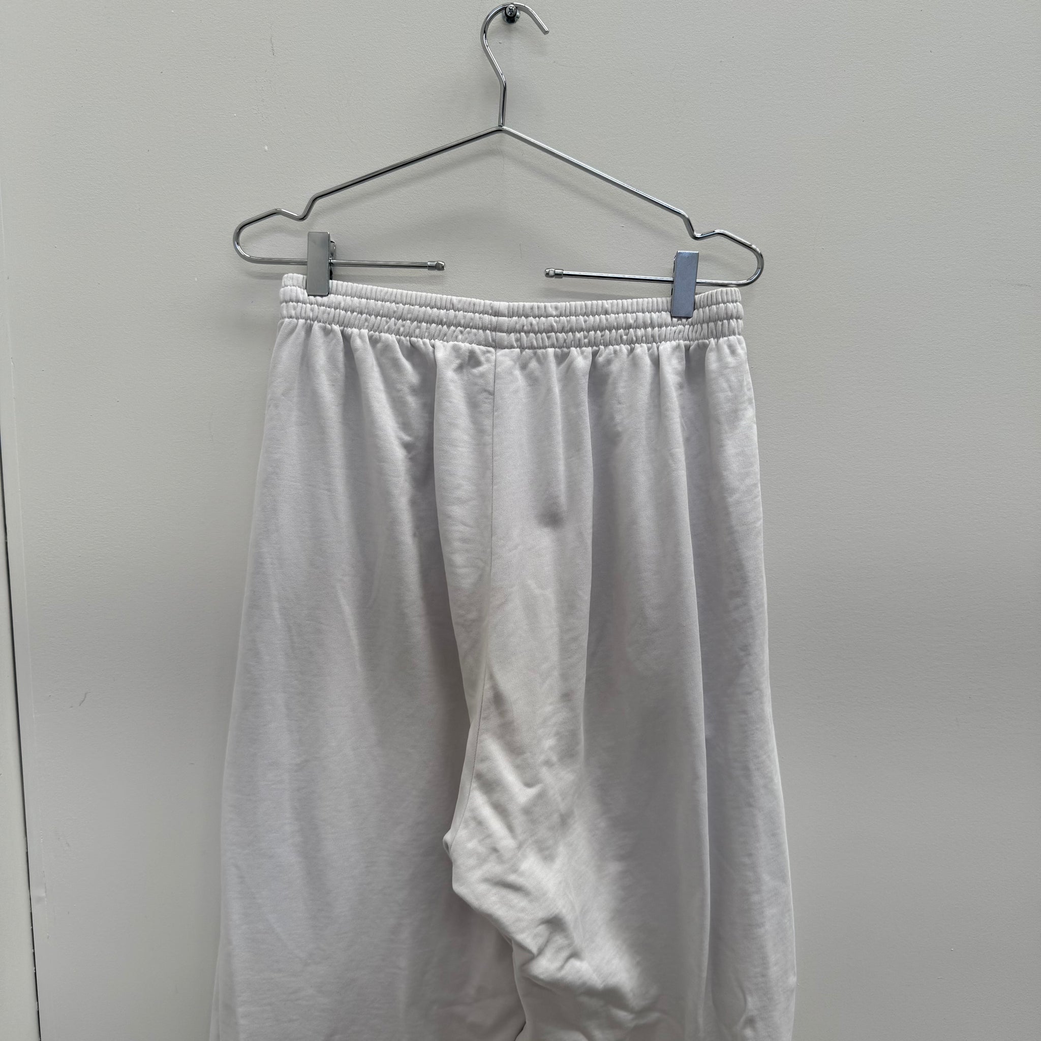 Balenciaga x Adidas Cotton White Sweatpants (fits S-M)