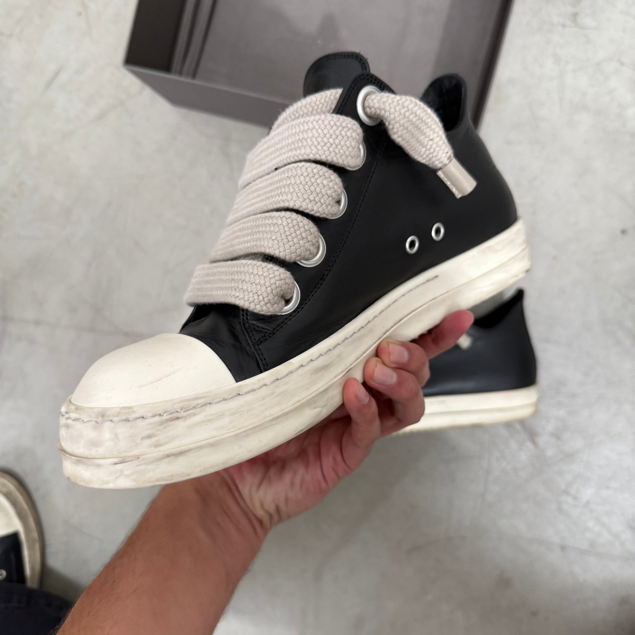 Rick Owens Jumbo Lace Ramone Low EU44