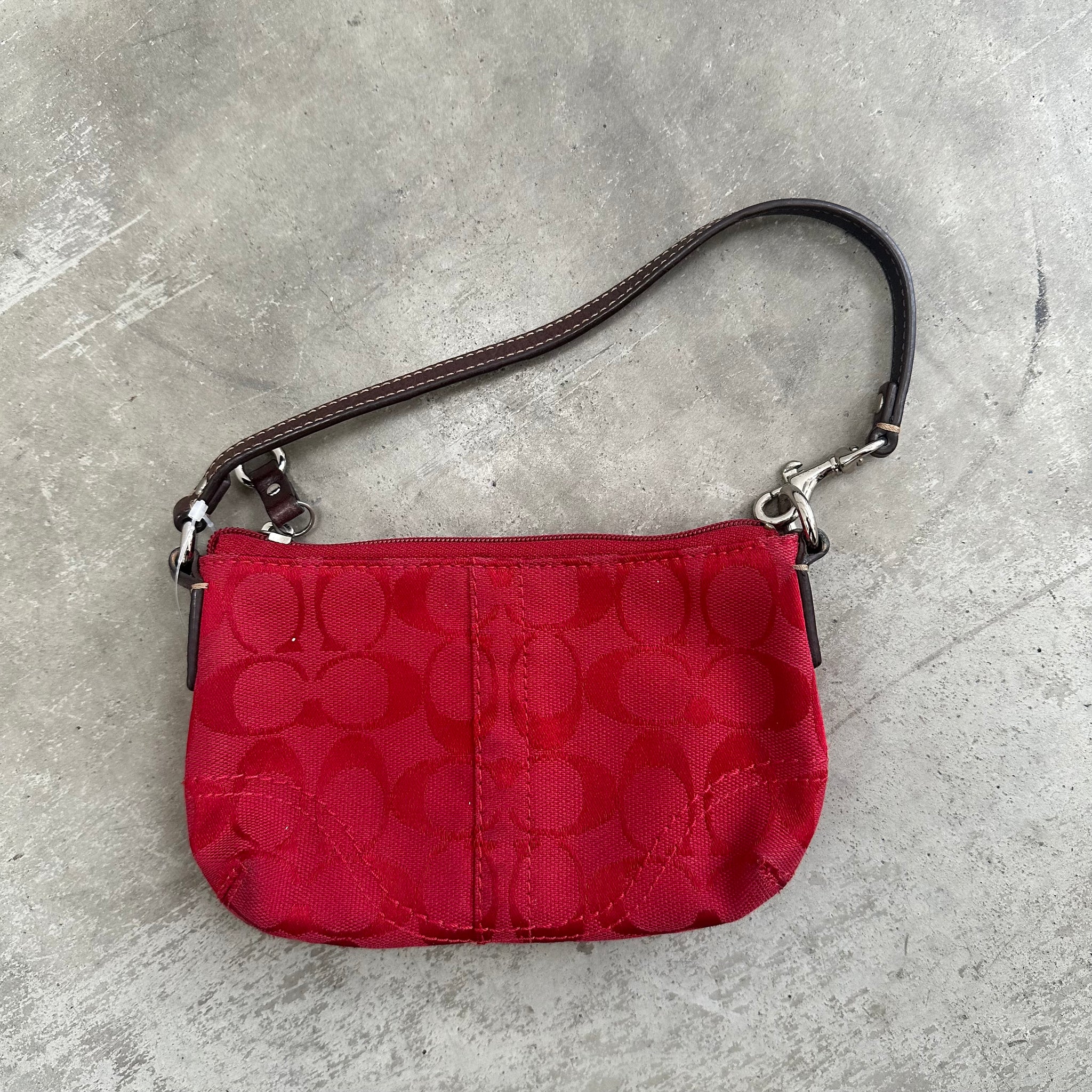Coach Signature Mini Shoulder Bag Red