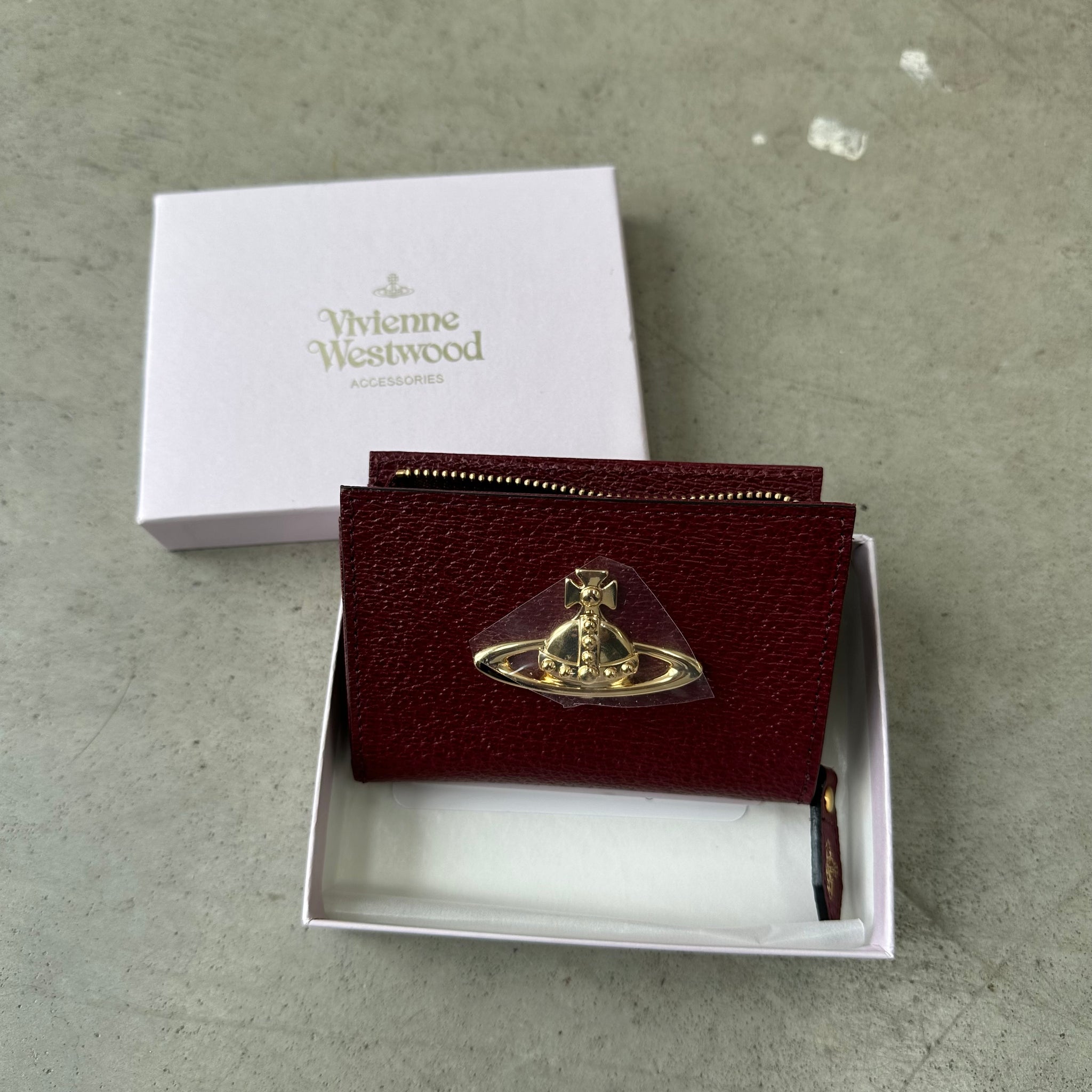 Vivienne Westwood Zip Around Red Wallet