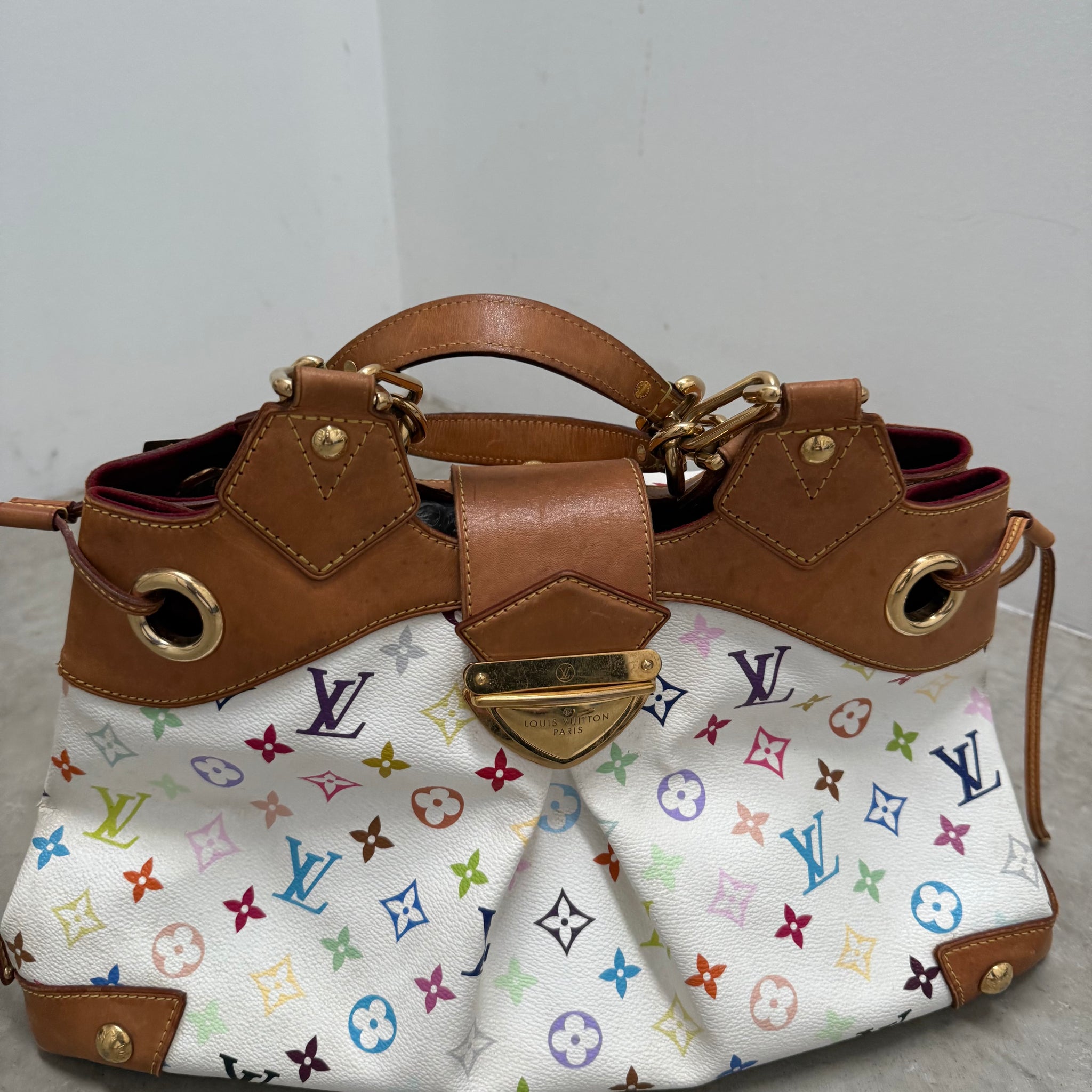 Louis Vuitton Takashi Murakami Ursula Hand Bag White