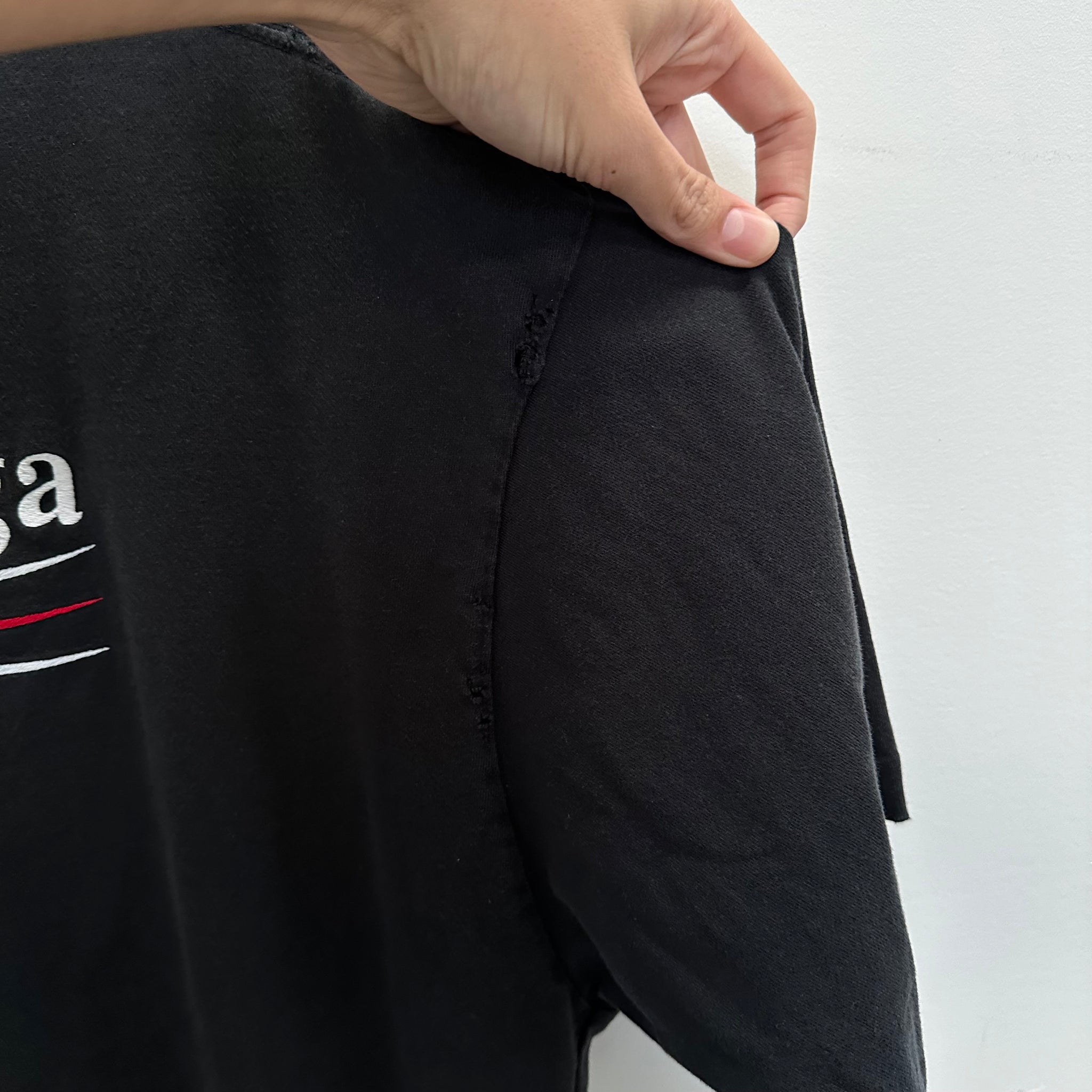 Balenciaga Political Campaign Logo Tshirt Black (Size L)