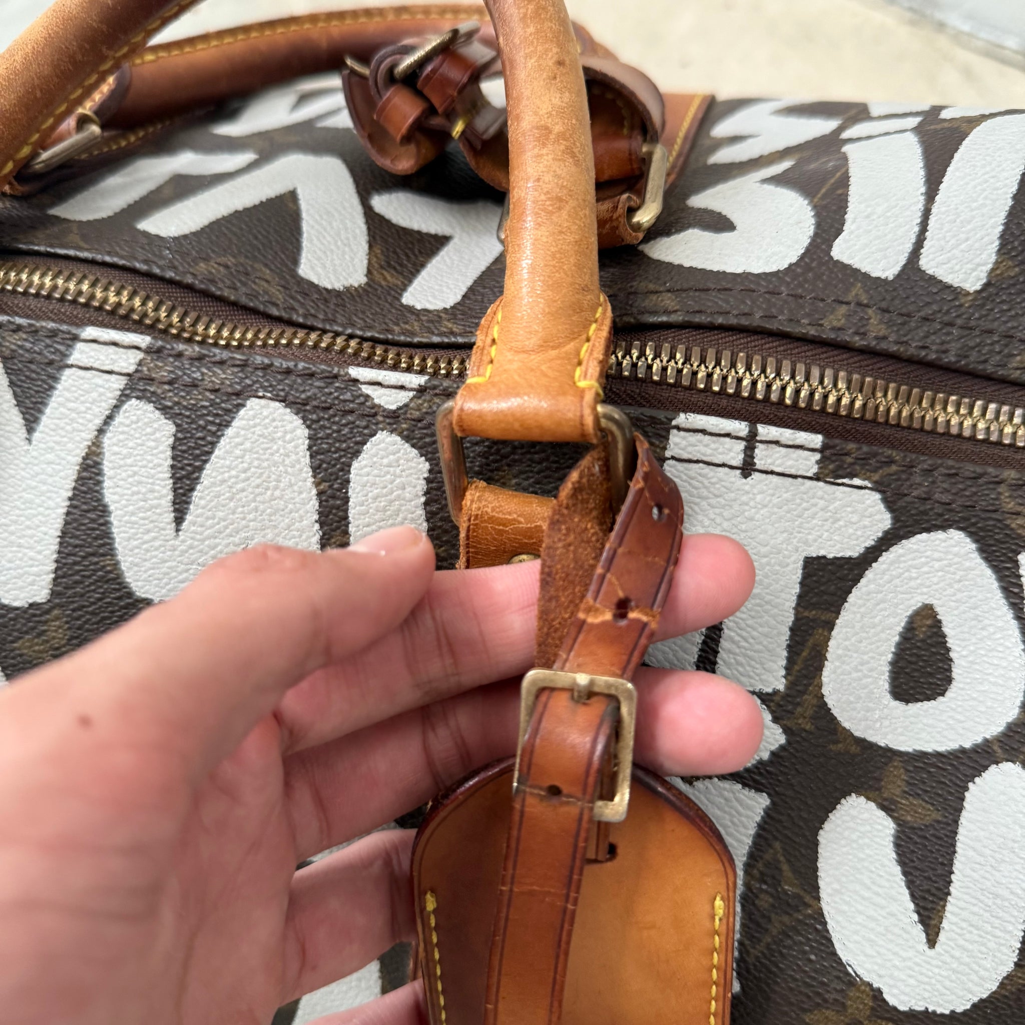 Louis Vuitton Monogram Stephen Sprouse Graffiti Keepall 50 Duffle Bag