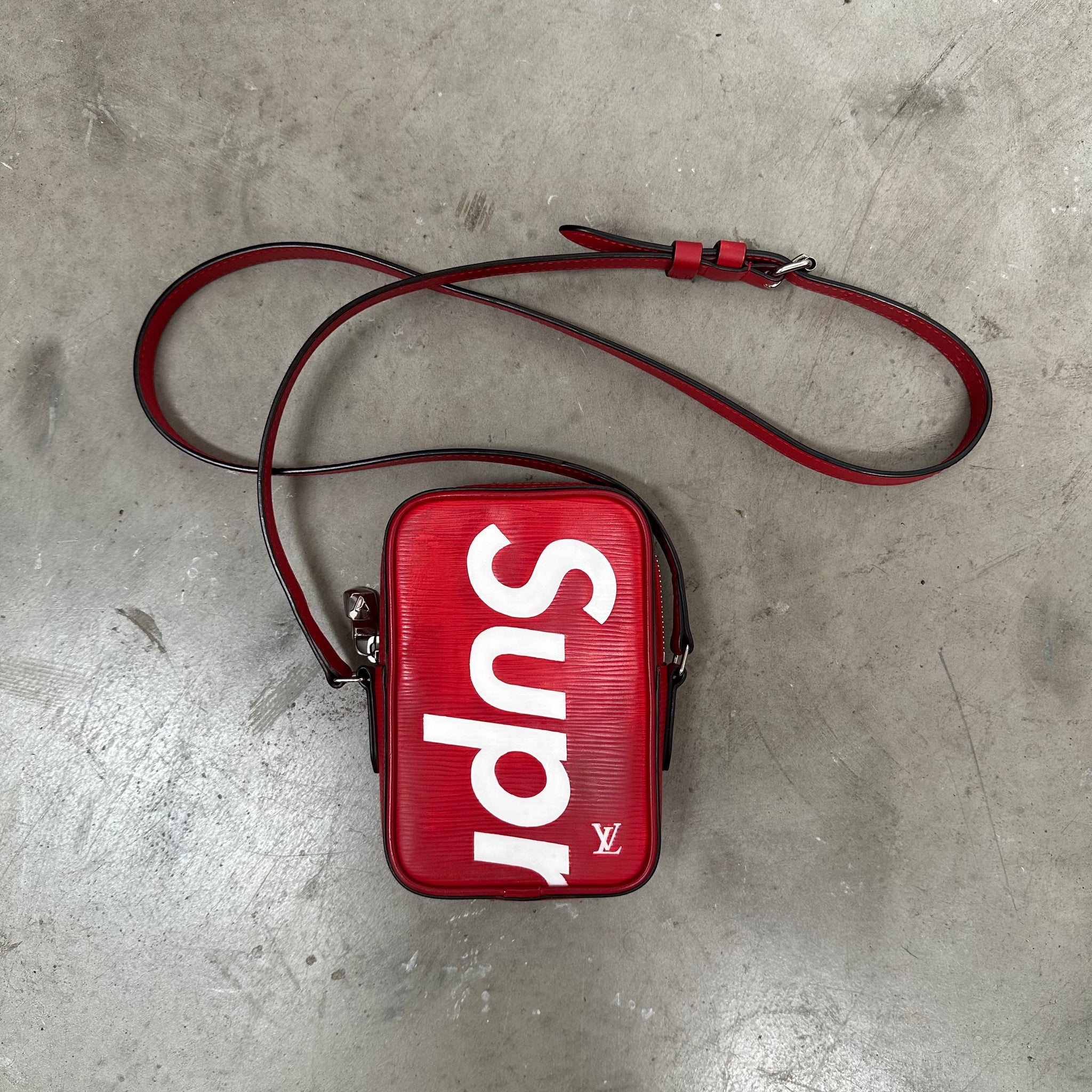 Louis Vuitton x Supreme Danube Bag Epi PPM Red