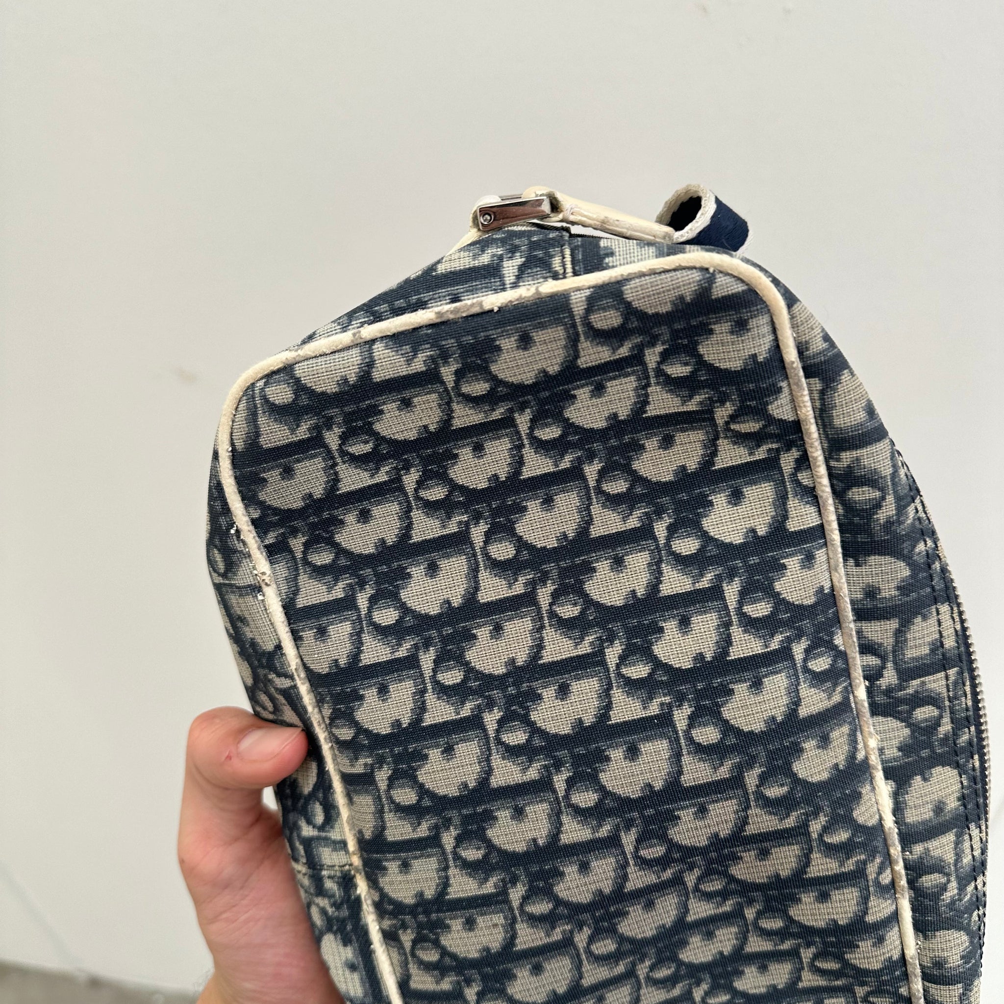 Dior Oblique Trotter Crossbody Bag Navy