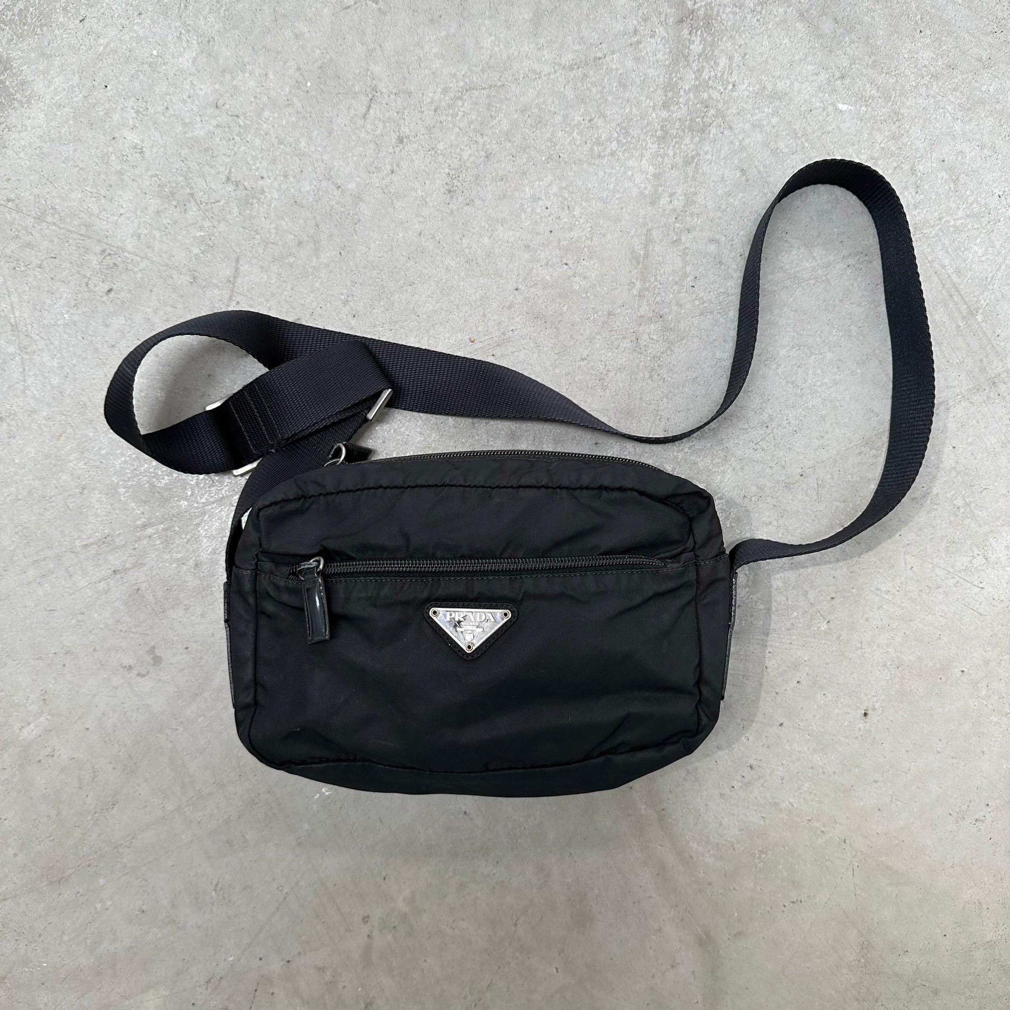 Prada Black Crossbody Bag with Long Strap