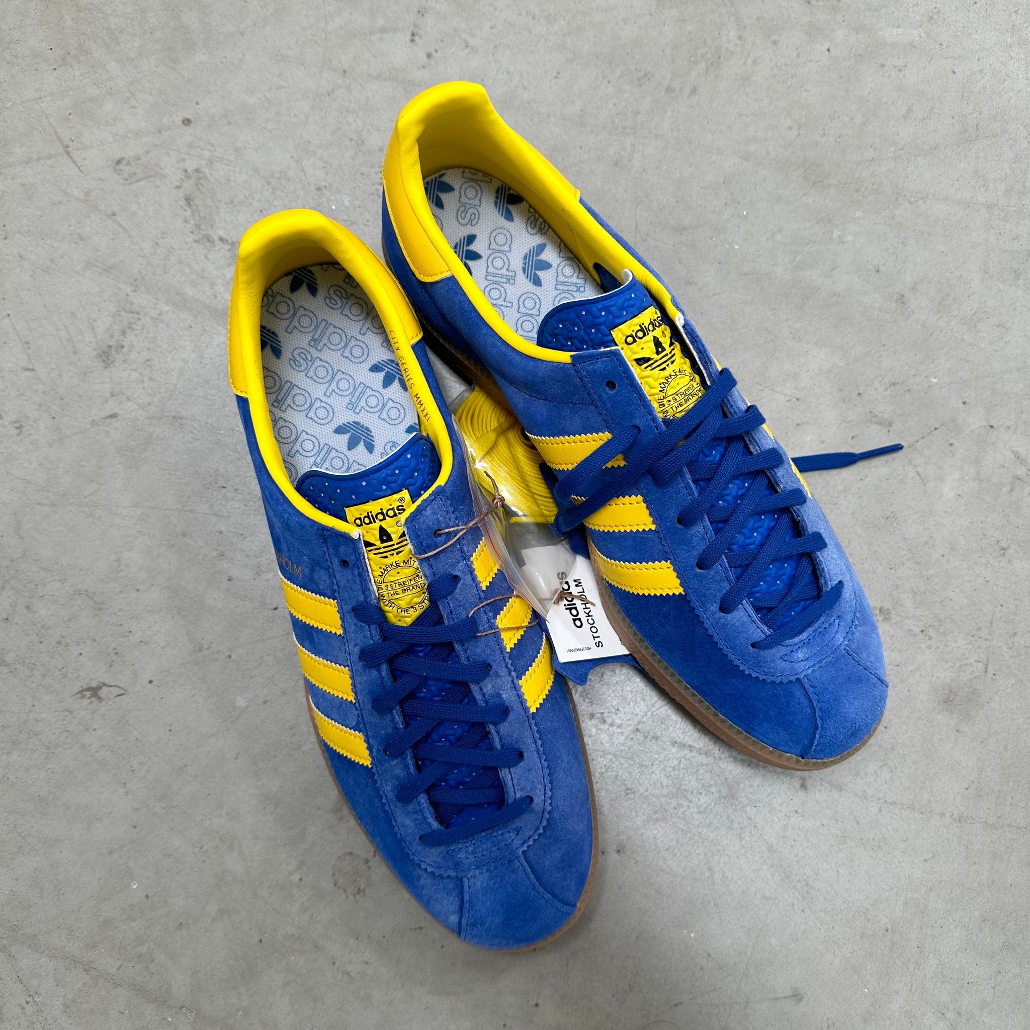 Adidas Stockholm City Series Blue Yellow US10.5
