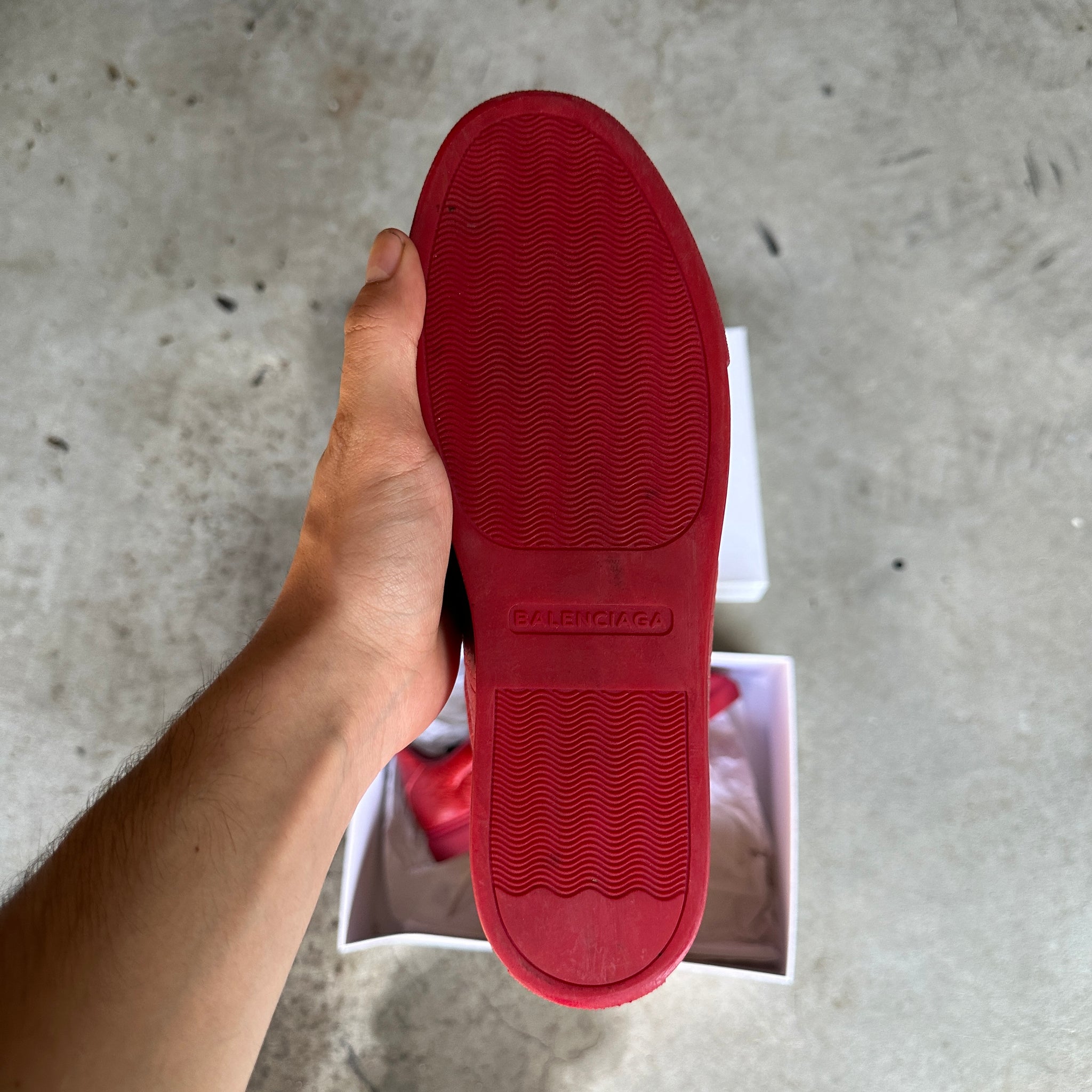 Balenciaga Arena Low Red Leather (EU 39 / US6)