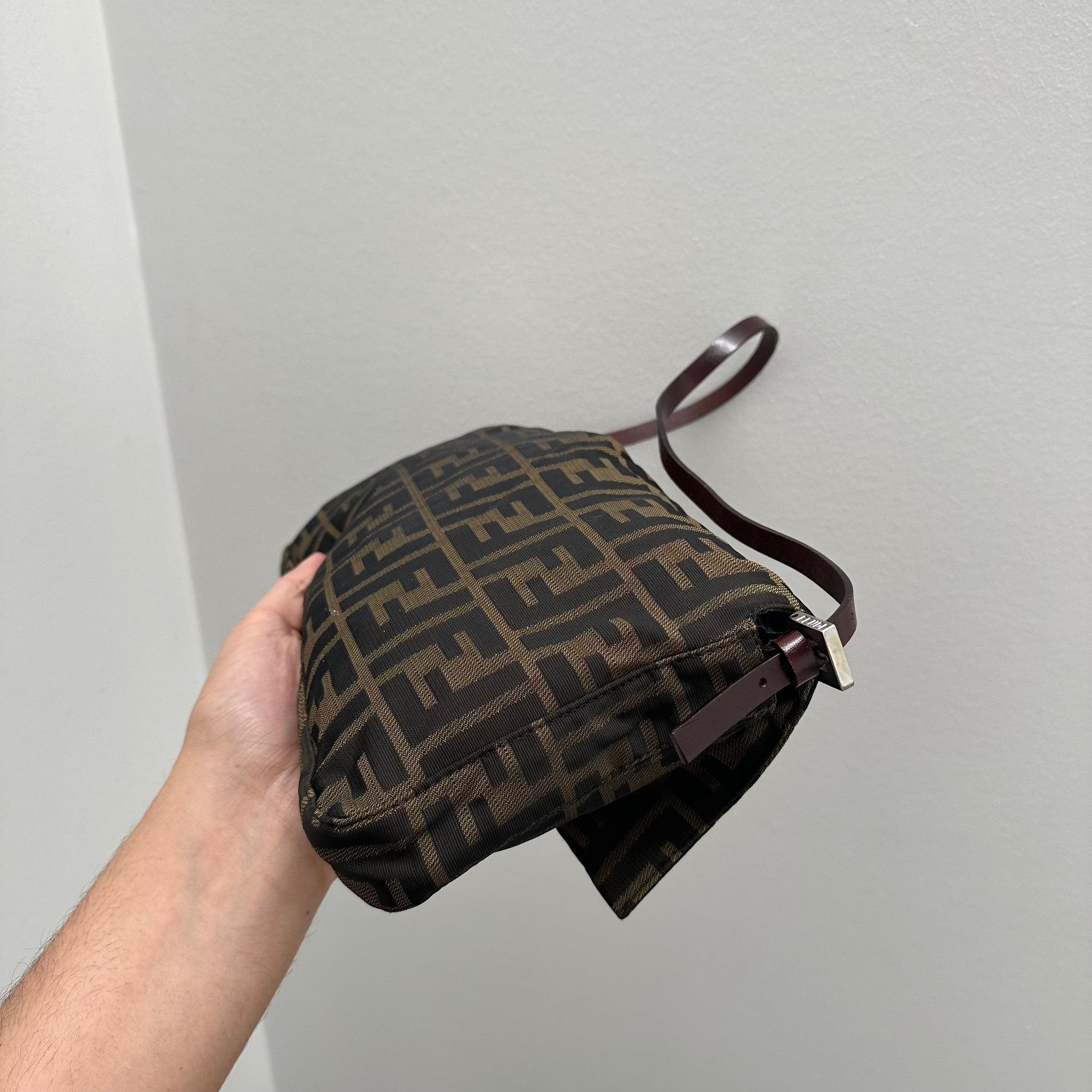 Fendi Zucca Baguette Pochette Bag