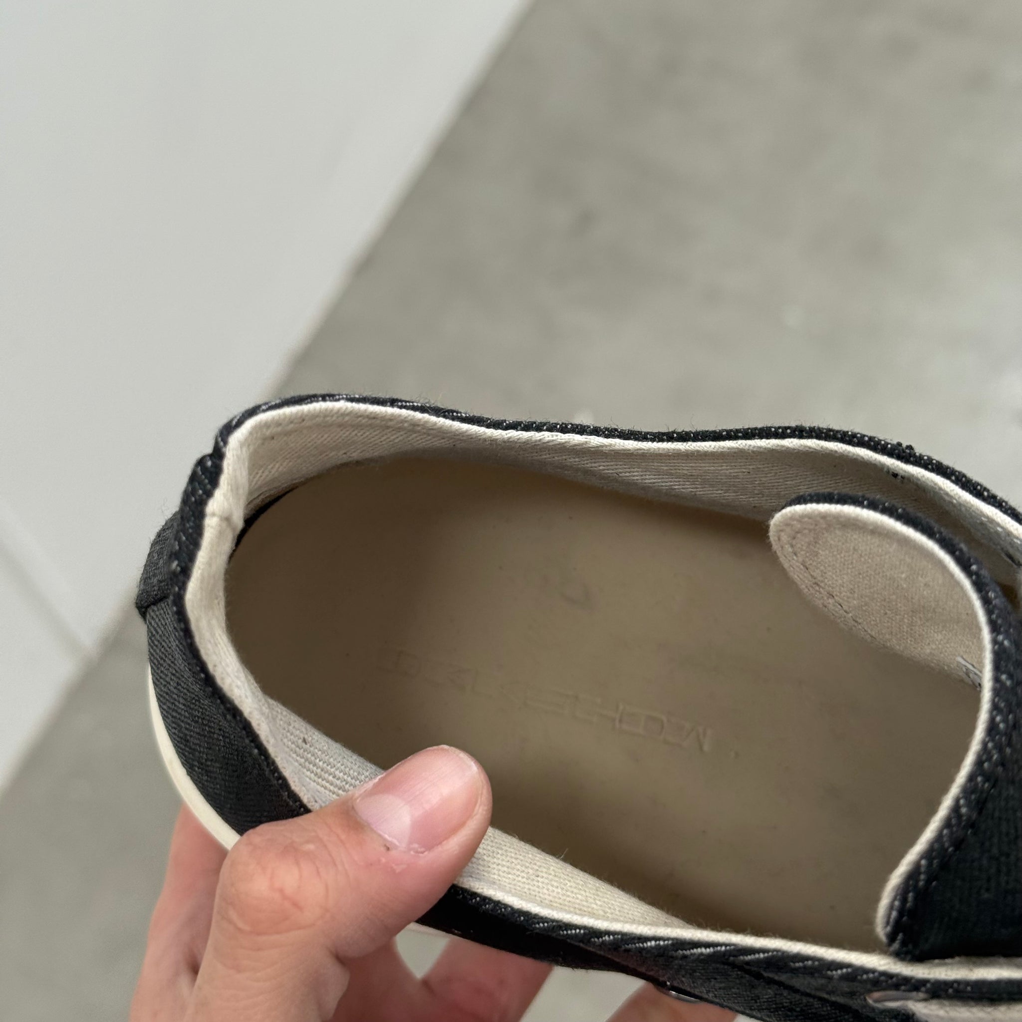 Rick Owens DRKSHDW Ramones Denim Low Sneakers (EU45)