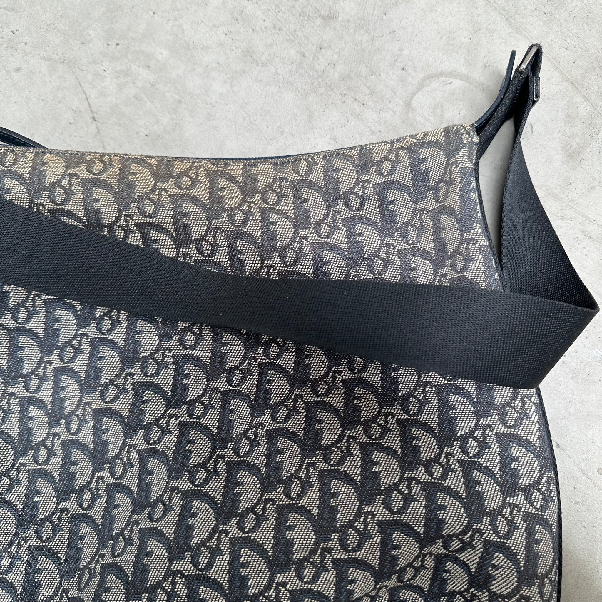 Dior Canvas and Leather Crossbody Messenger Bag