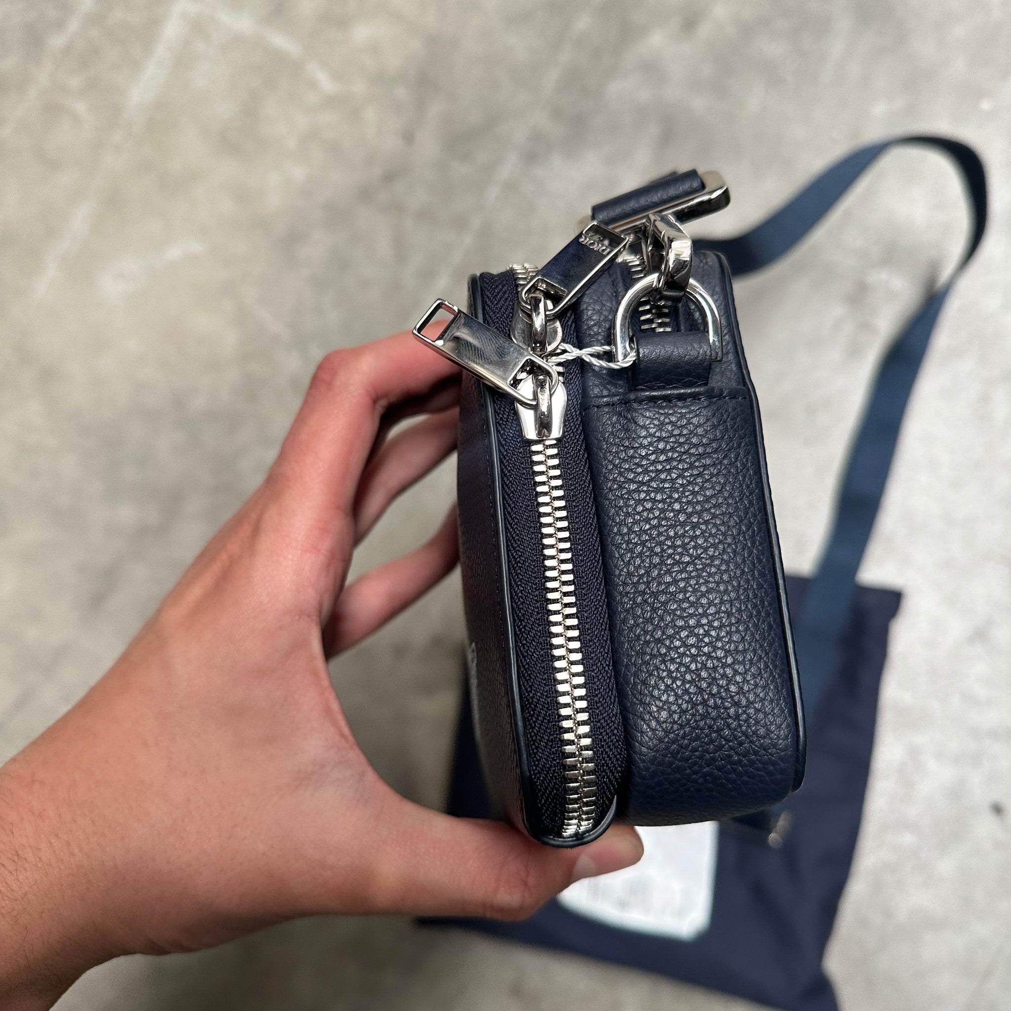 Dior x Jordan Wings Messenger Bag Navy â Curated by Charbel