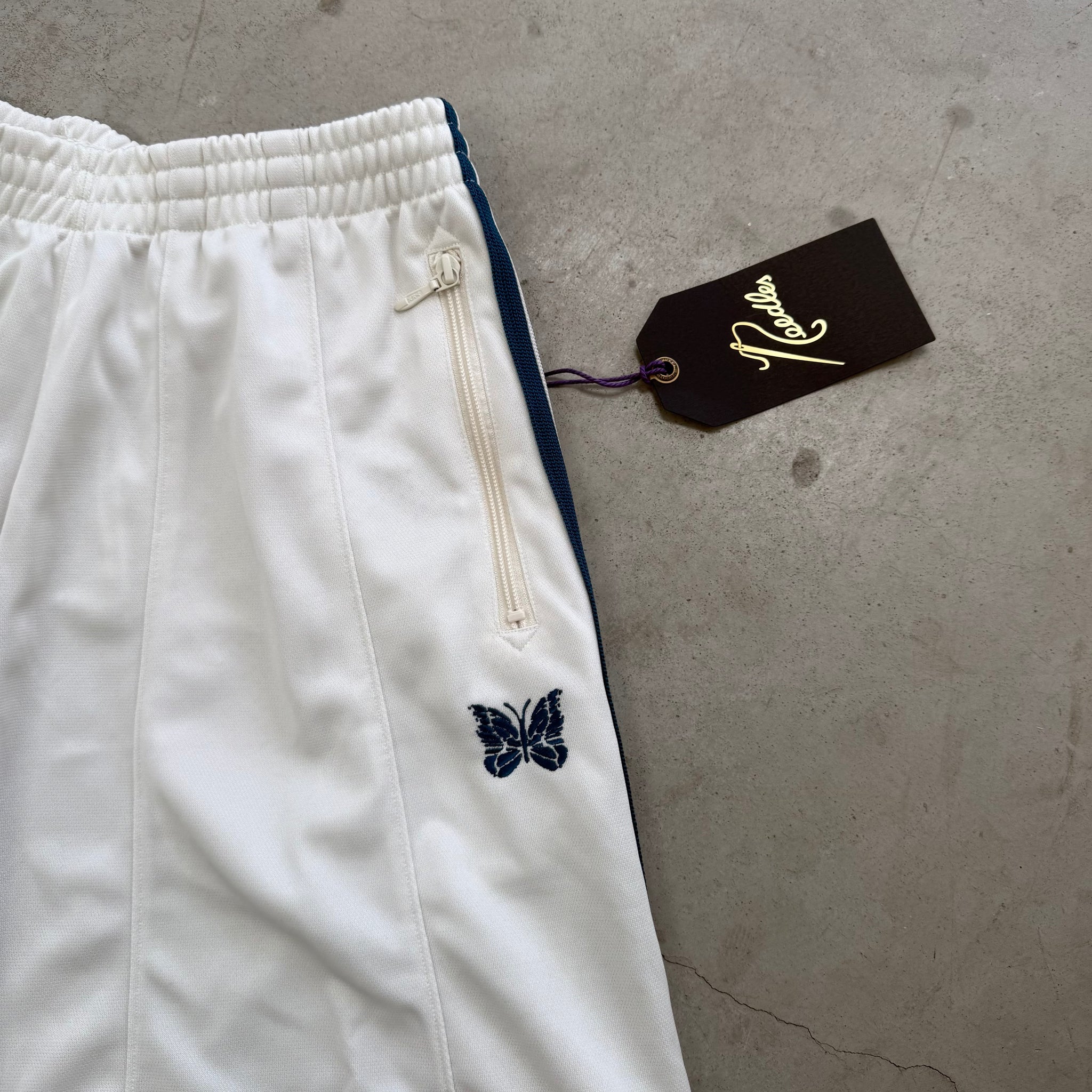 Needles HD Track Pants Poly Smooth White/Blue