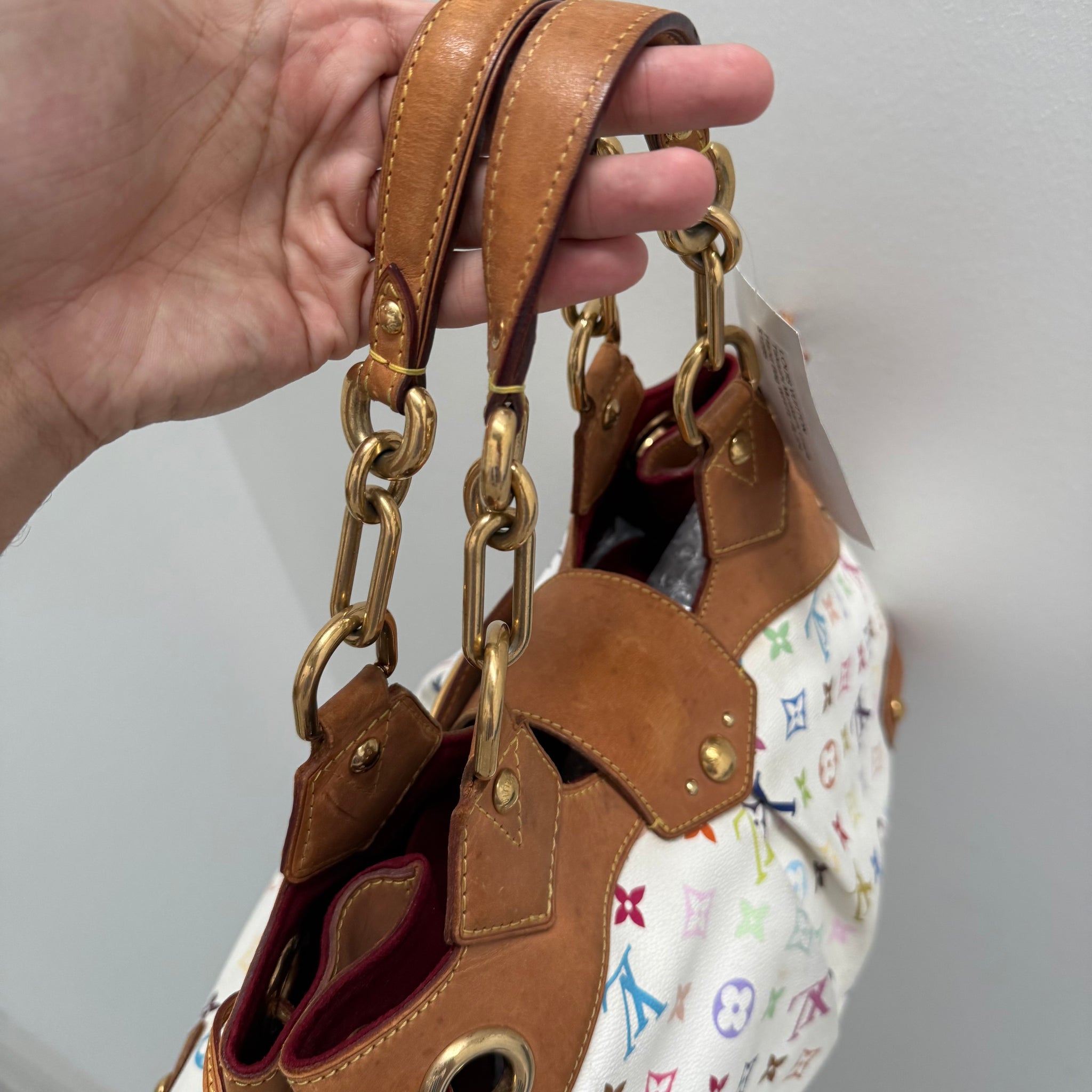 Louis Vuitton Takashi Murakami Ursula Hand Bag White