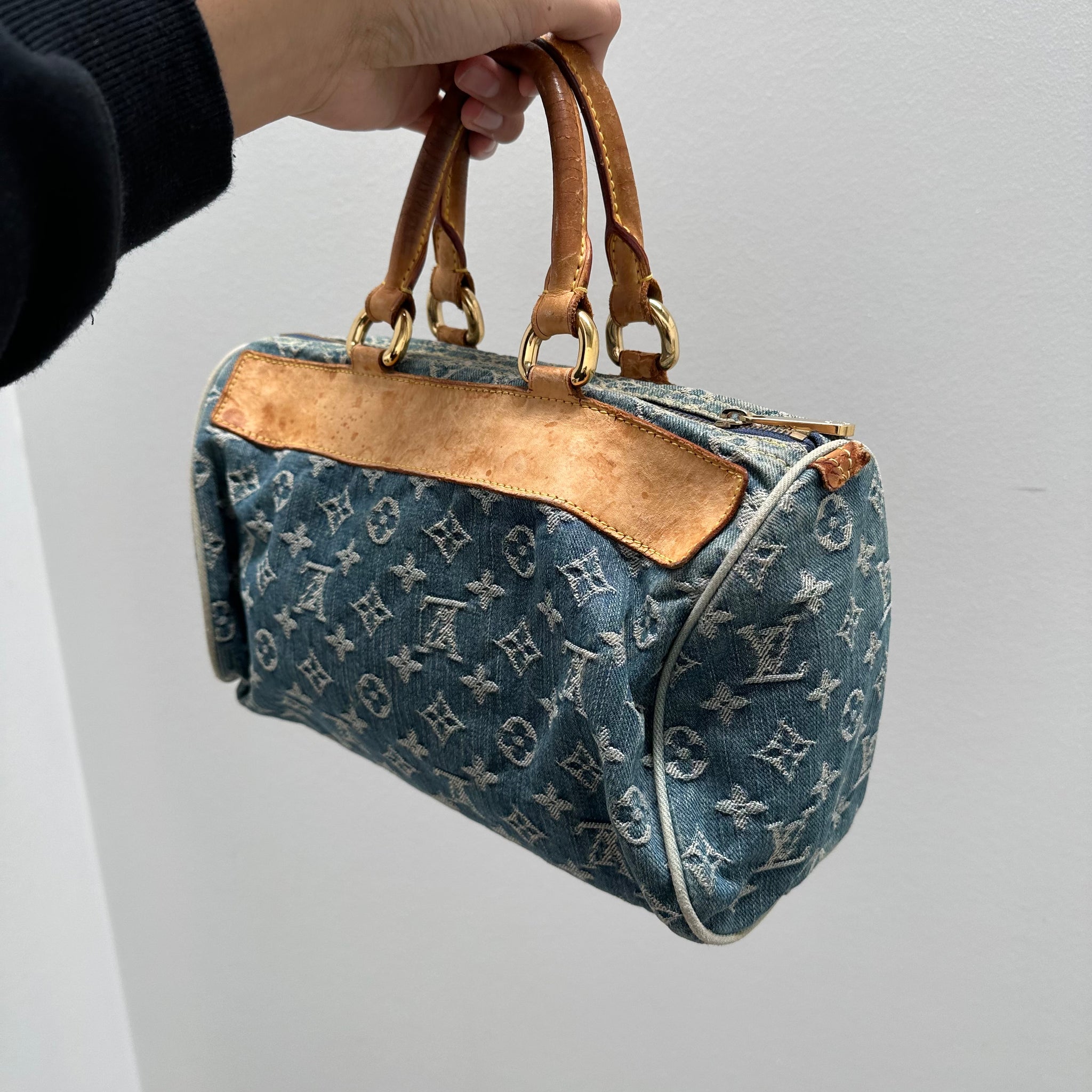 Louis Vuitton Monogram Denim Neo Speedy Blue