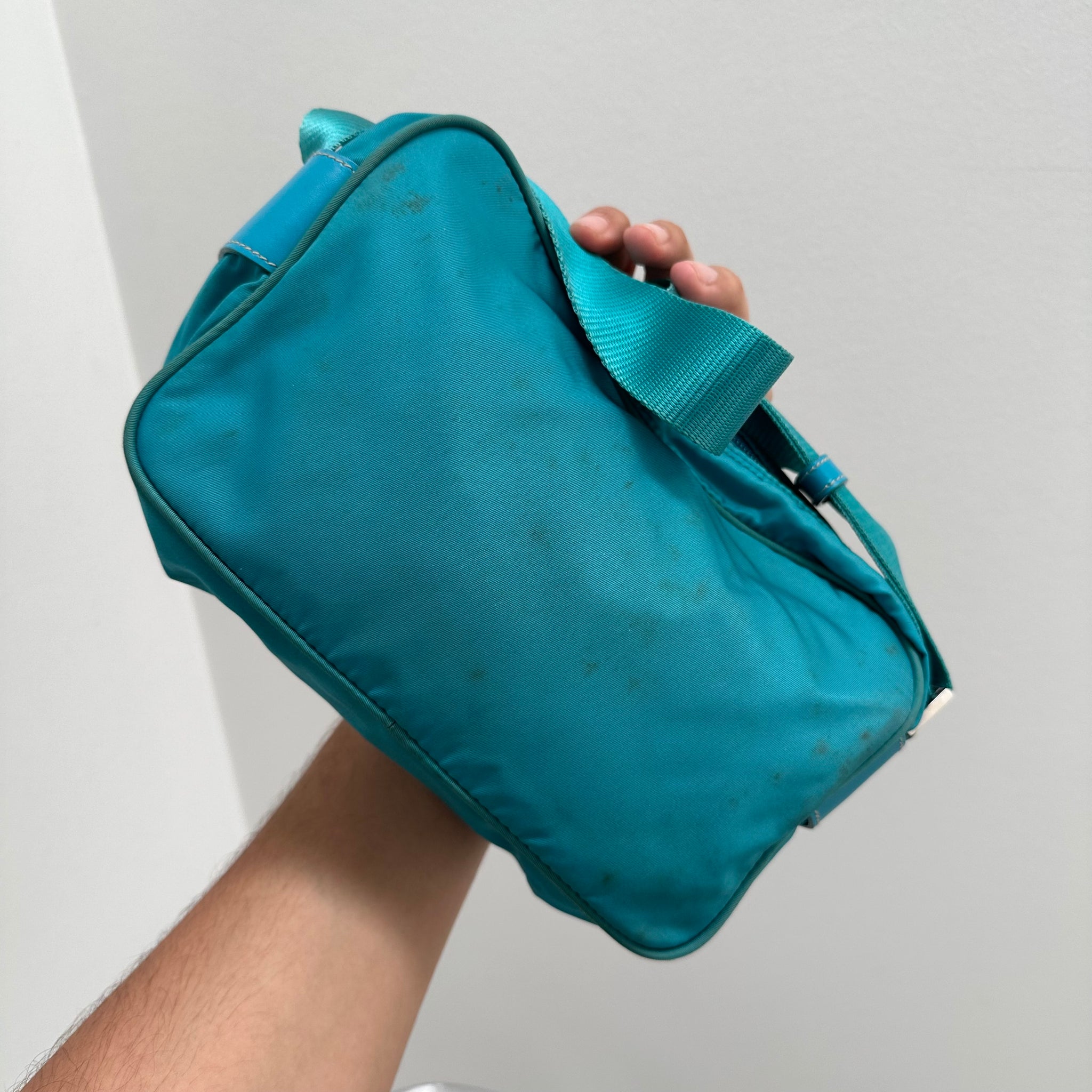 Prada Blue Messenger / Crossbody Bag