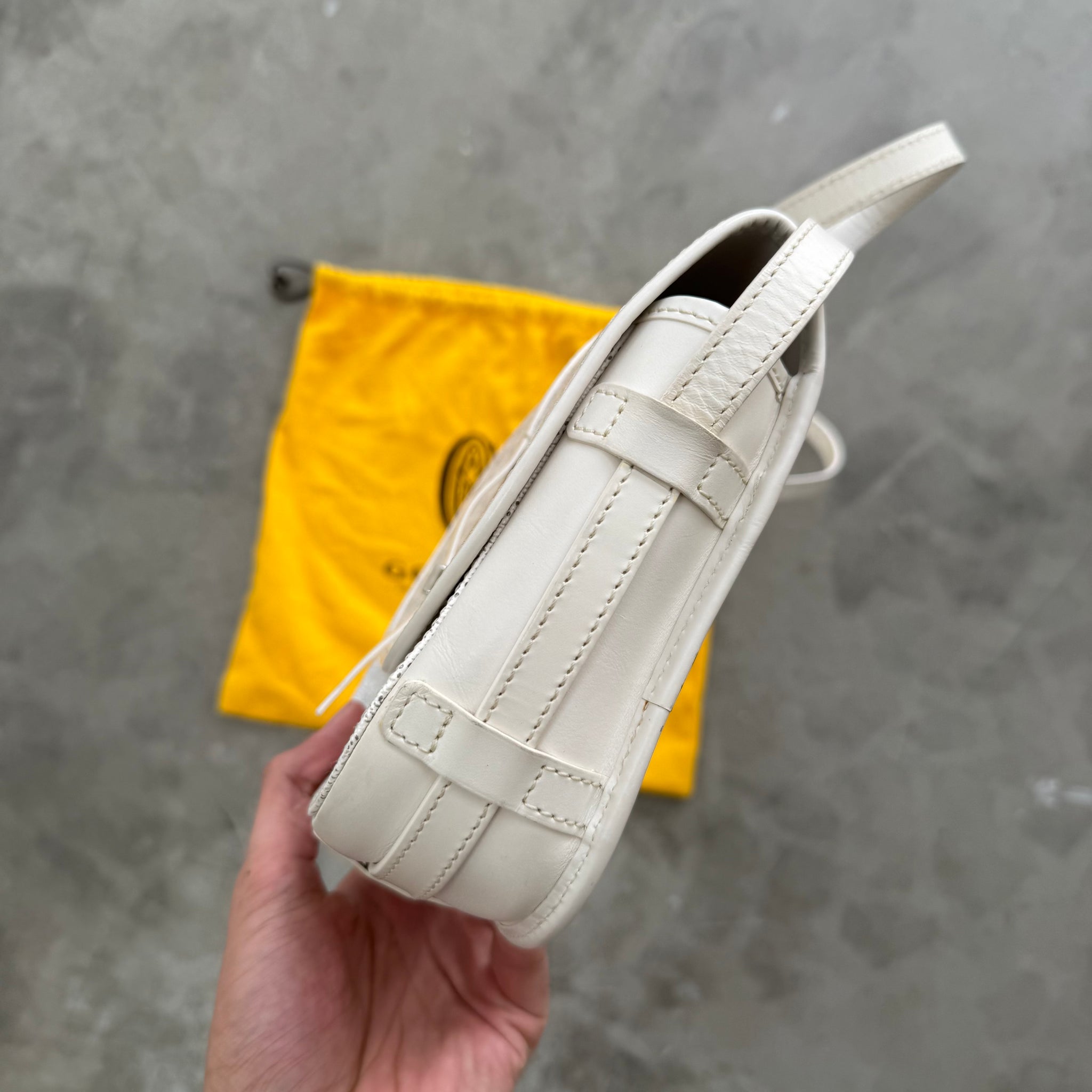 Goyard Belvedere PM Messenger Bag White