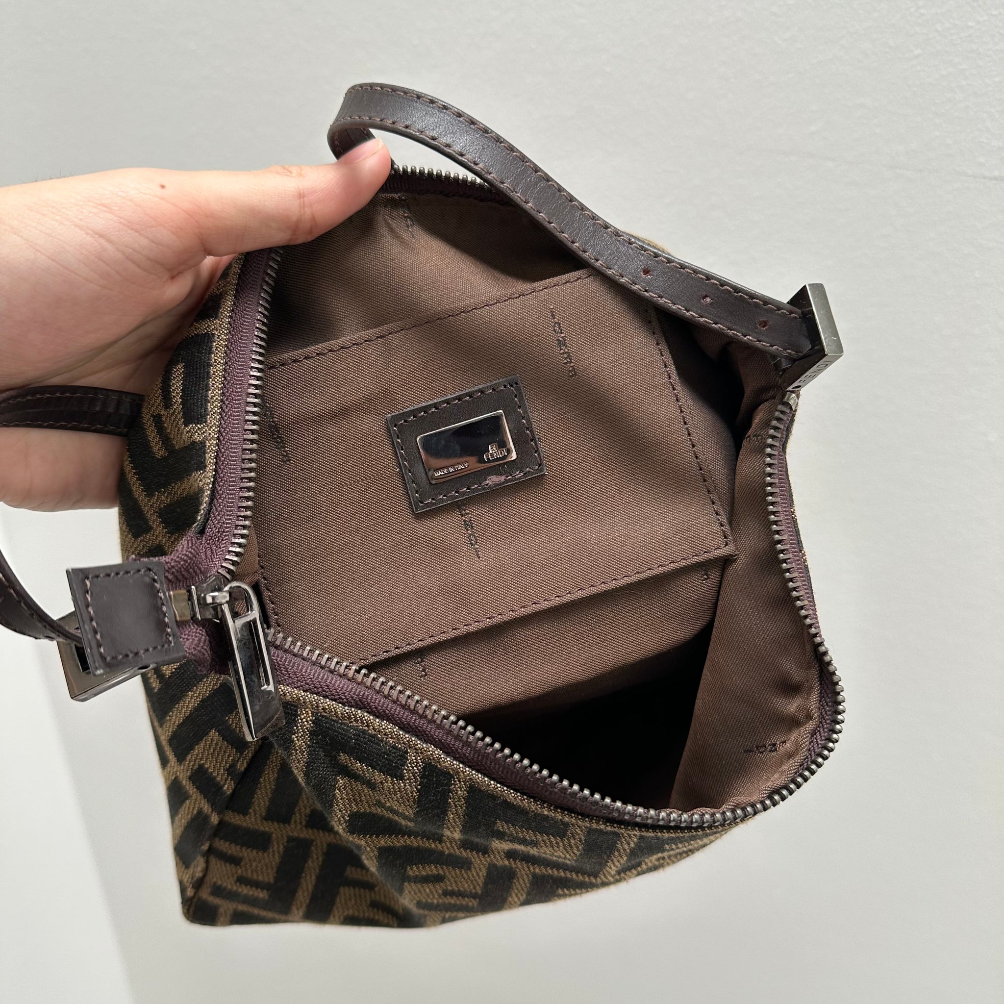 Fendi Pochette Shoulder Bag Canvas